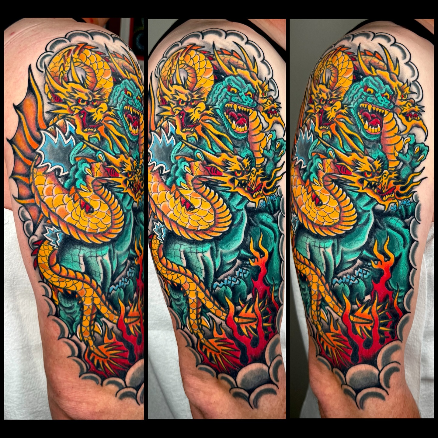 Tattoo by @hooliganz_art — american_traditional, japanese_irezumi