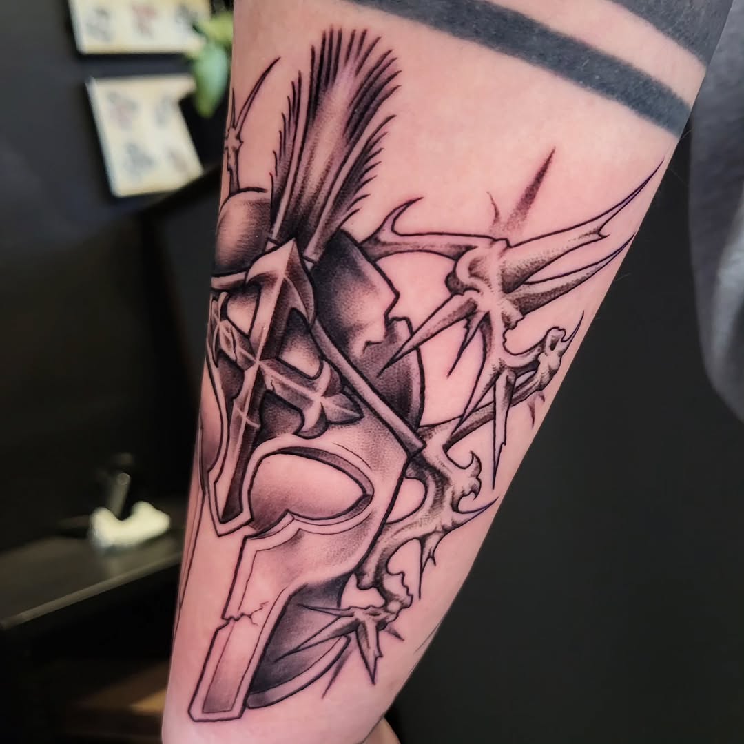 Tattoo by @bamboo_ink888 — black_and_grey, dark_realism