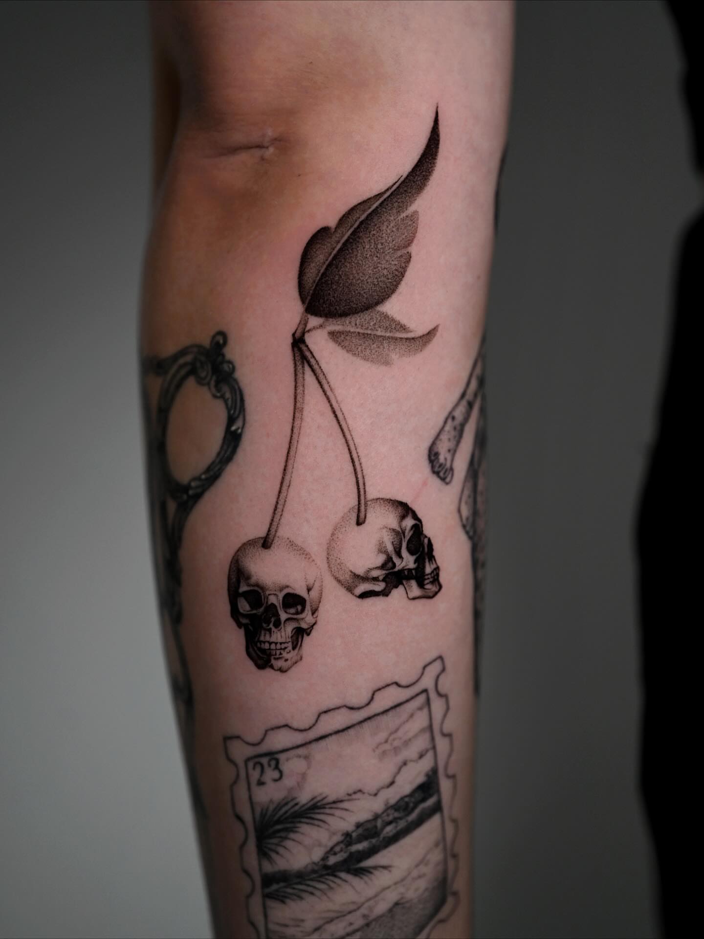 Tattoo by @domcozzaart — black_and_grey