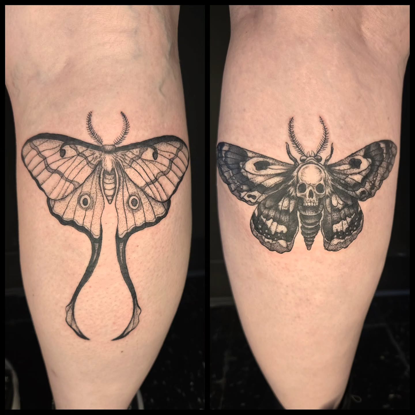 Tattoo by @robinmatztattoos โ black_and_grey