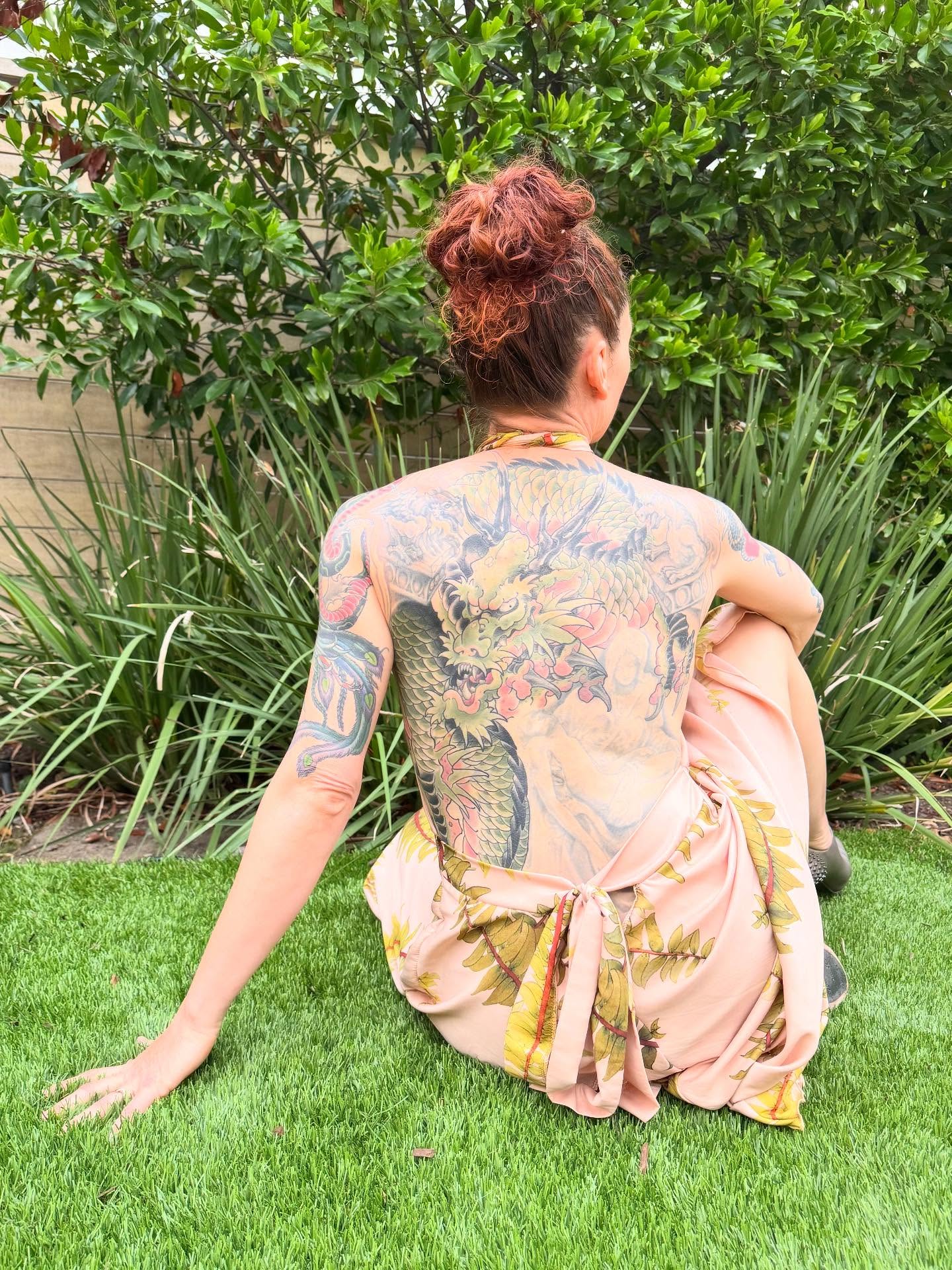 Dragon japanese irezumi tattoo on the back by Brian Hutflies