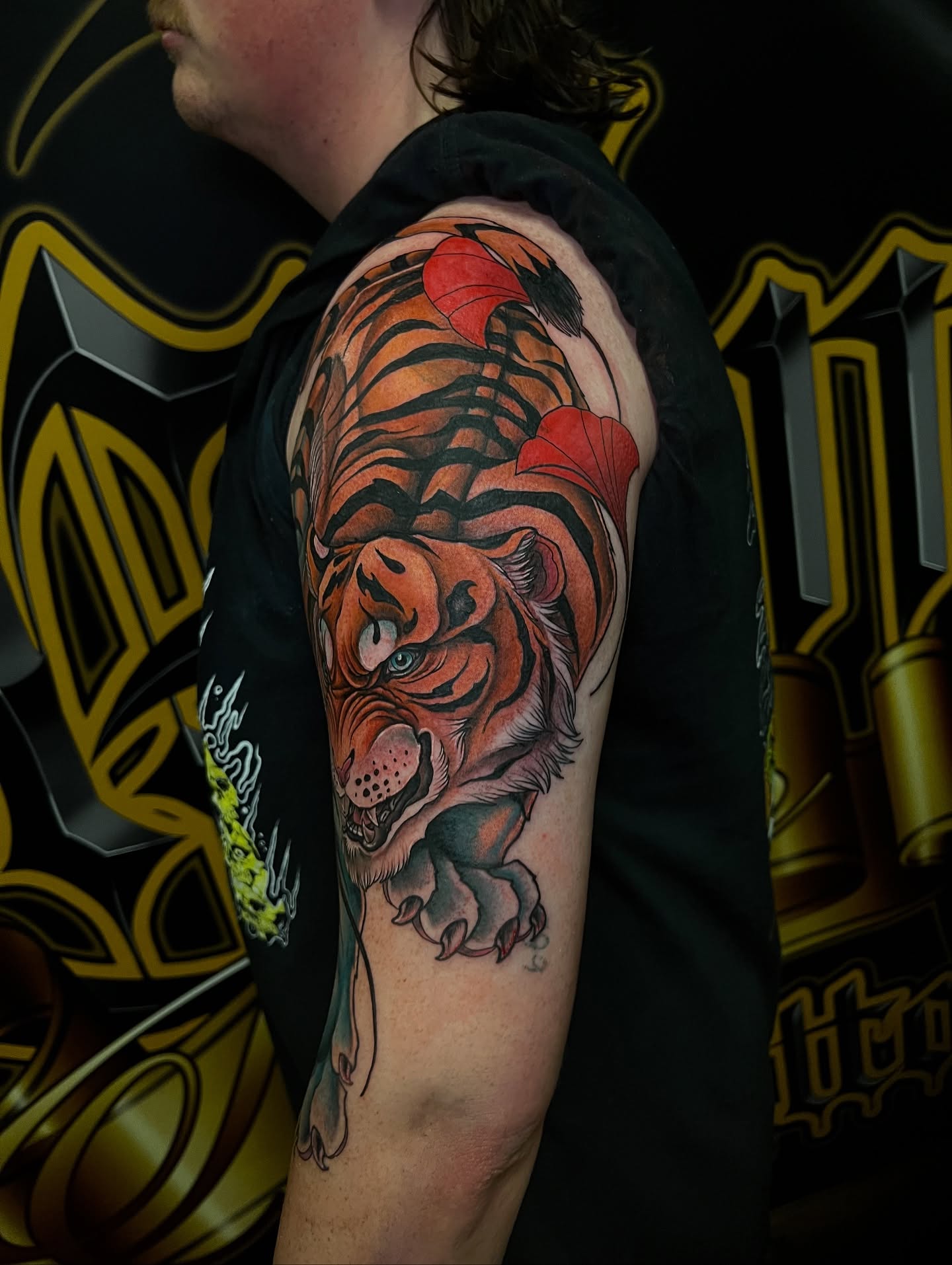 Tiger realism tattoo on the forearm by BodyArtByAlia