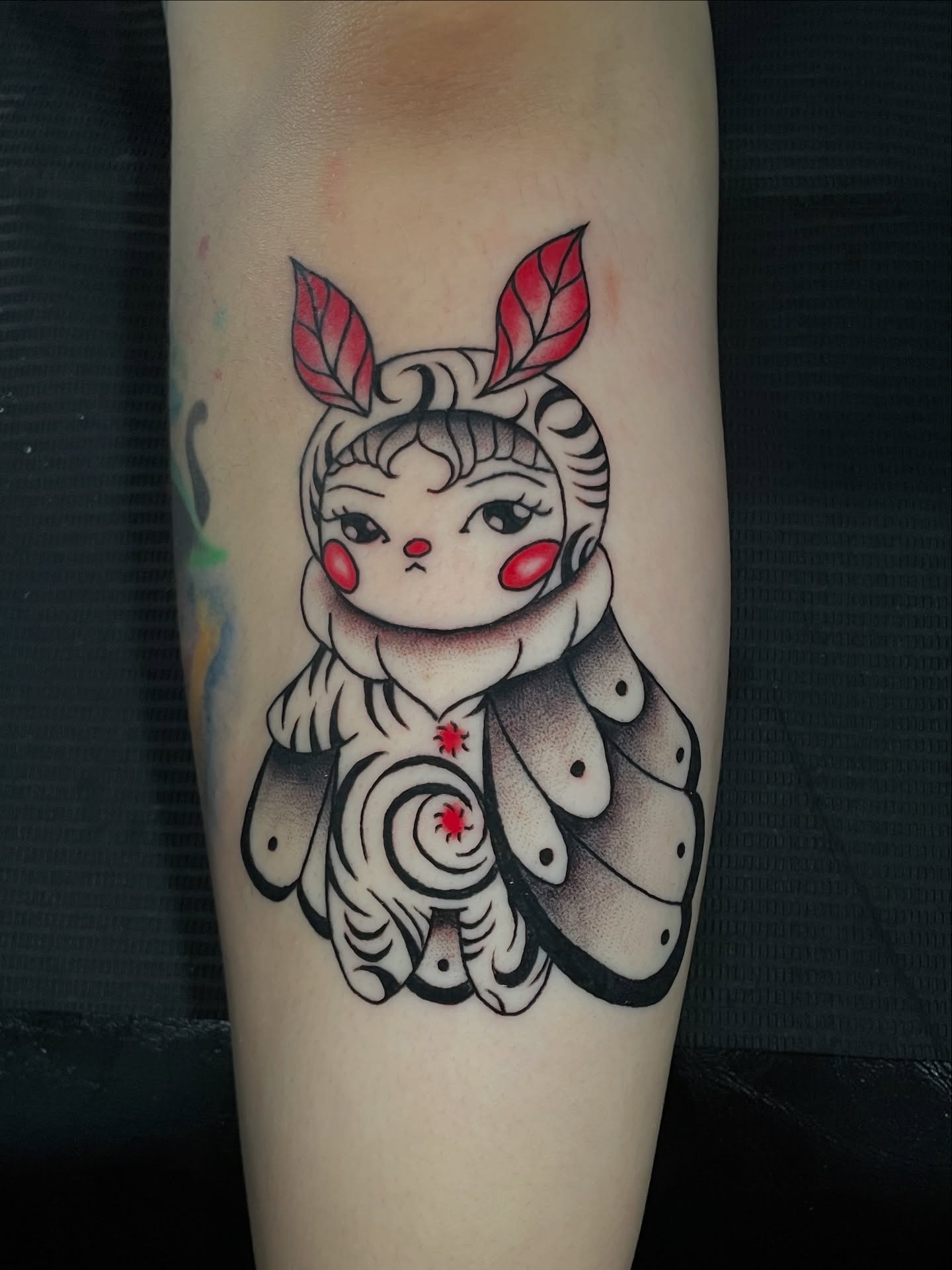 Tattoo by @skullinkmarie β anime, dotwork