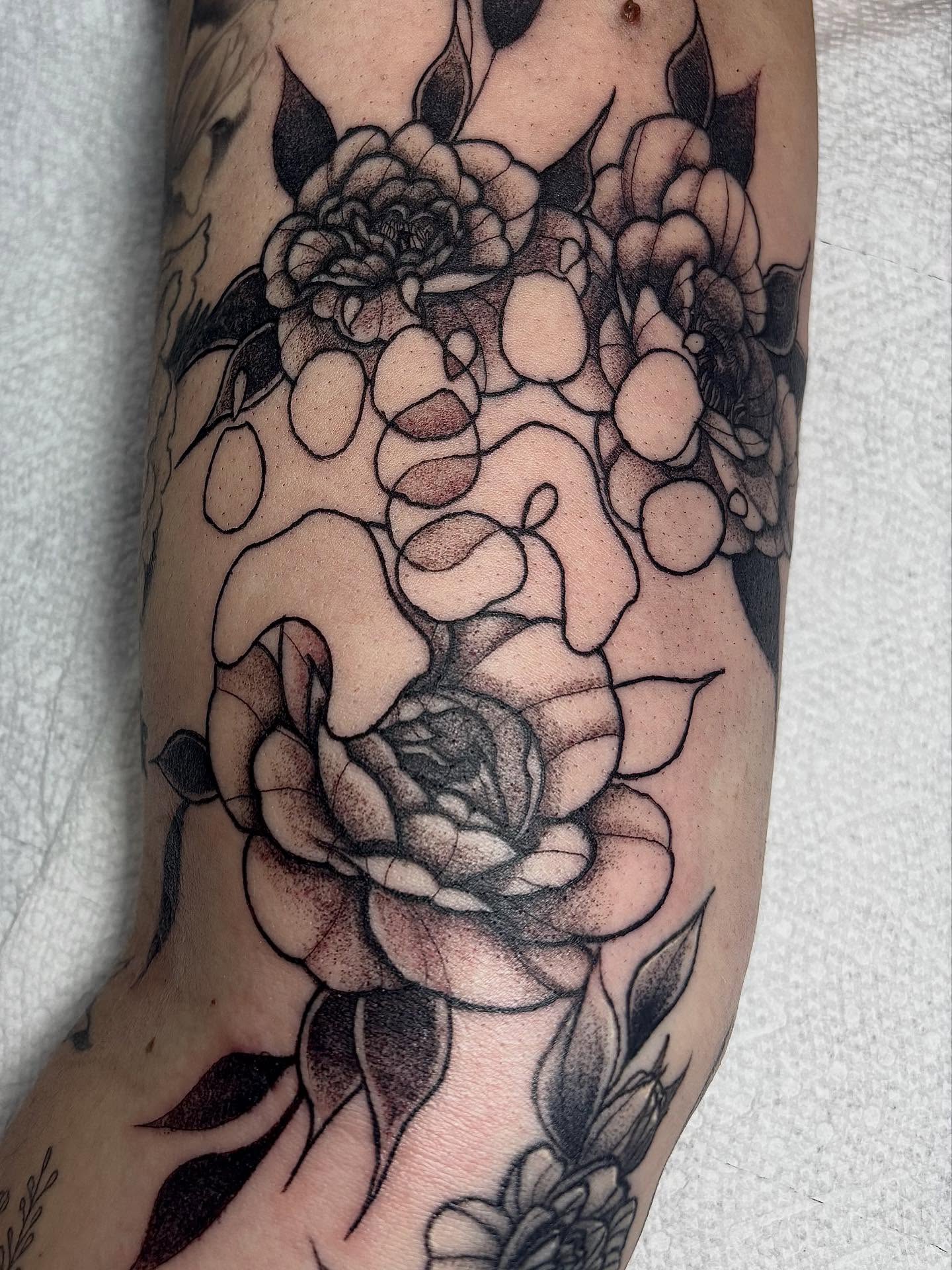 Tattoo by @inkkate_ — dotwork, black_and_grey