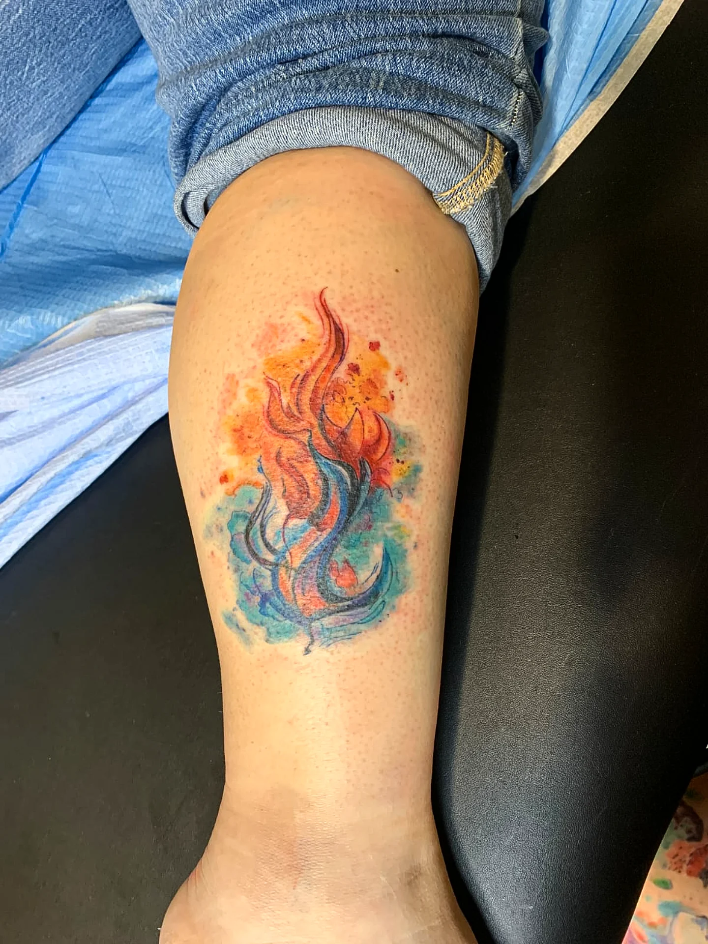 Tattoo by @veroinks — watercolor