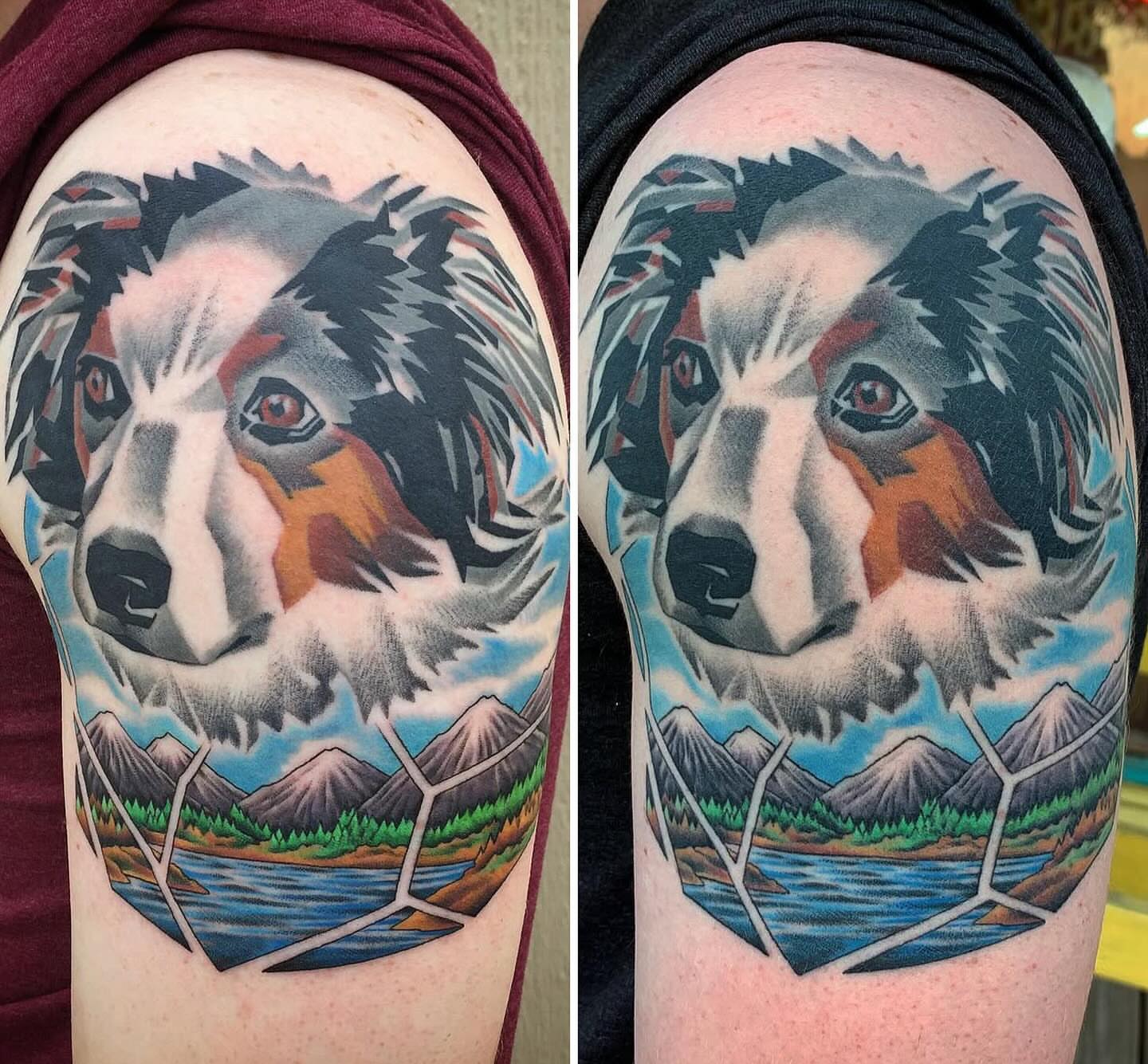 Tattoo by @lastblakeonearth — realism, geometric