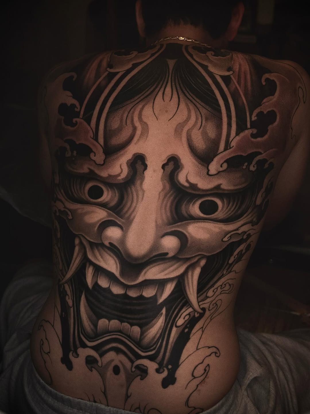 Tattoo by @blxcoxttt — japanese_irezumi, black_and_grey