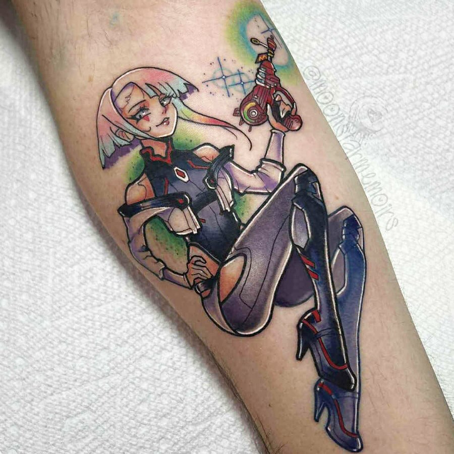 Tattoo by @moonstarmemoirs โ anime