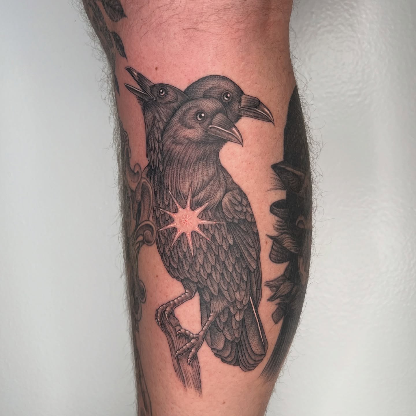 Tattoo by @sailorose_ — black_and_grey