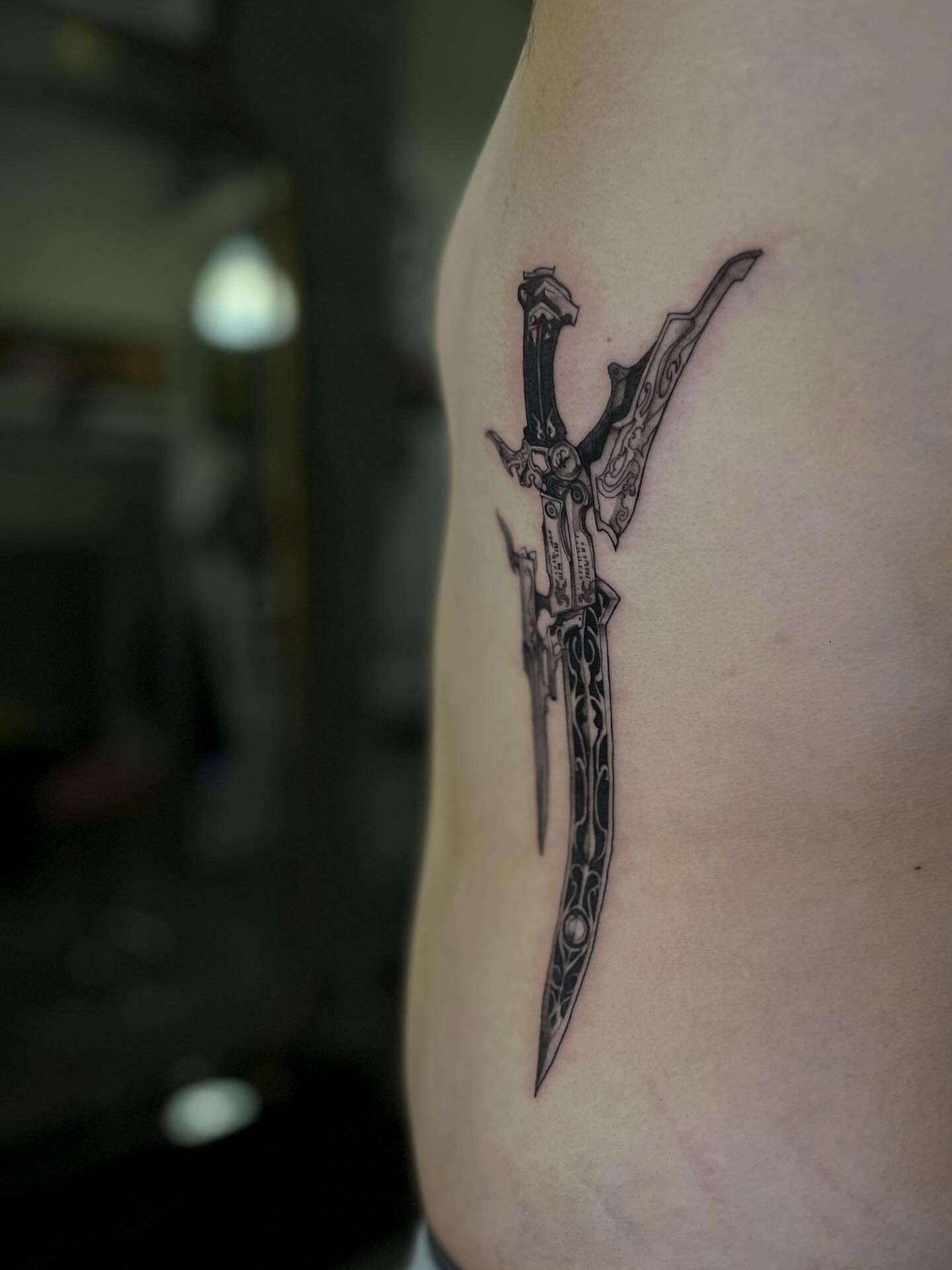 Tattoo by @celynity — black_and_grey