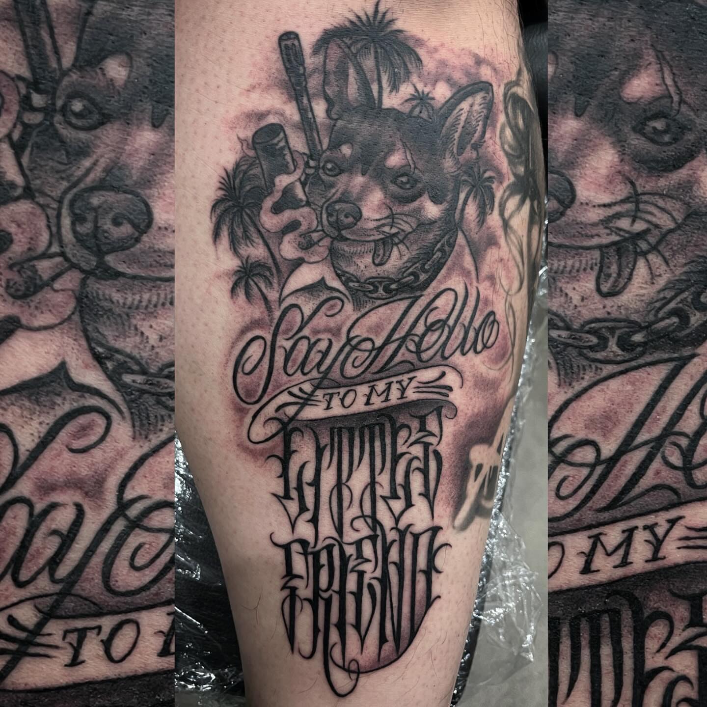 Tattoo by @la_ciscolita — american_traditional, black_and_grey