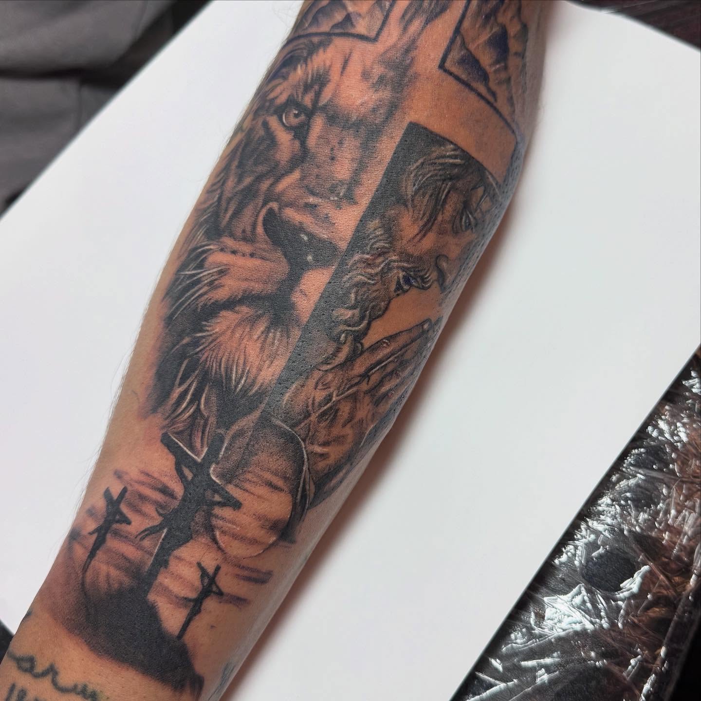 Tattoo by @bellyink_ — realism, black_and_grey
