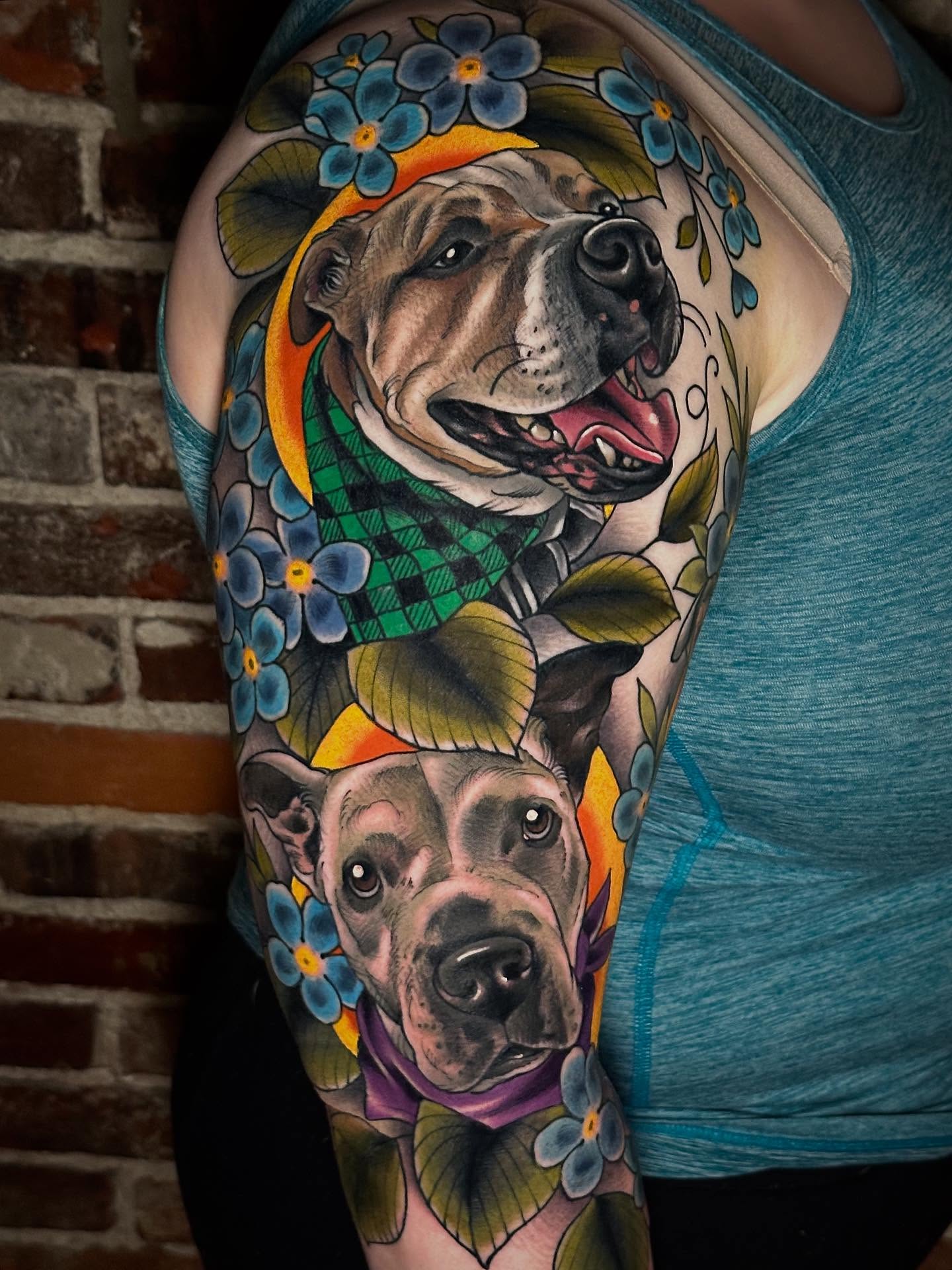 Tattoo by @alyssadaytattoos — realism, dotwork