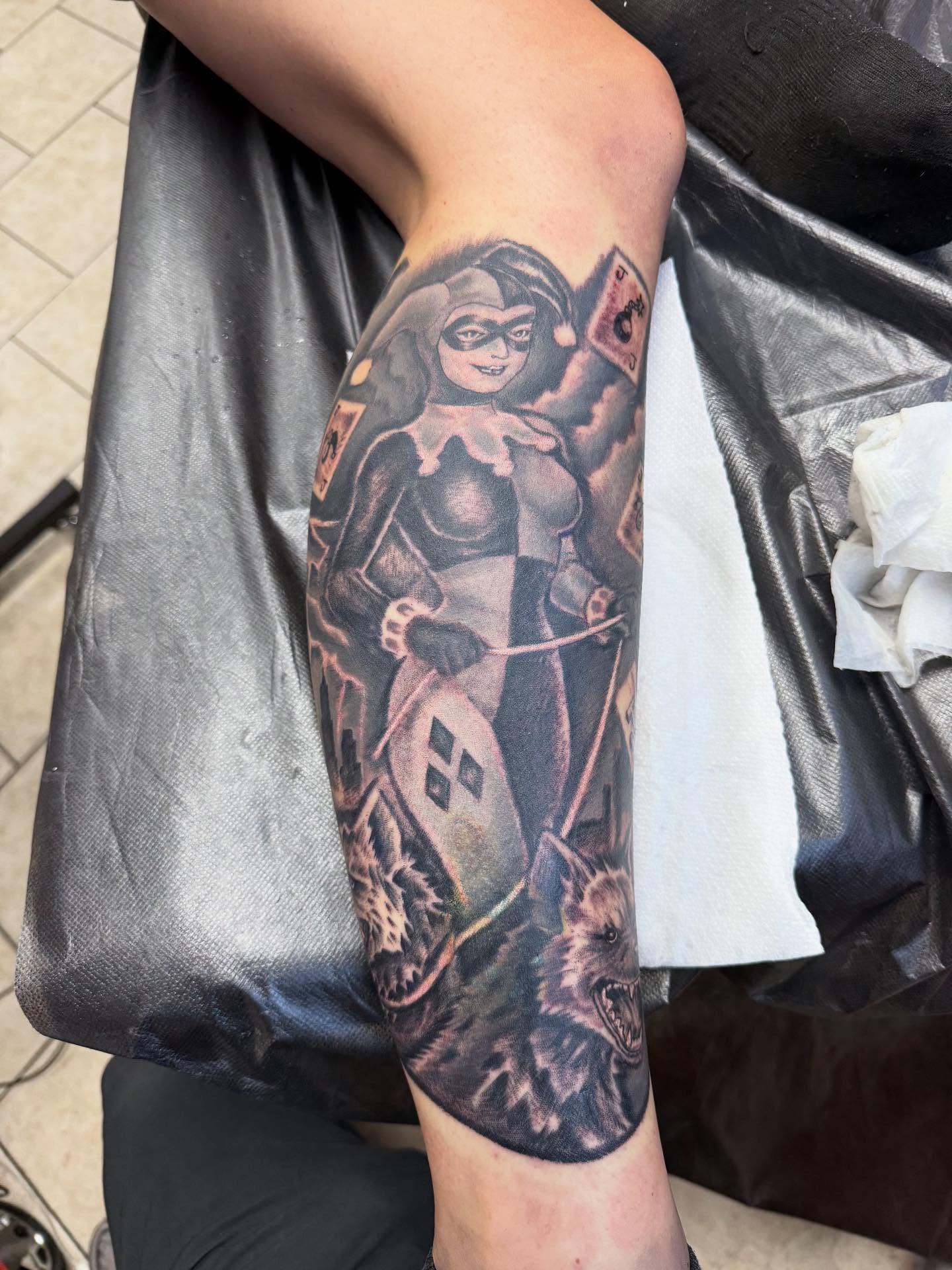 Tattoo by @shawnmichaelstattoos — black_and_grey