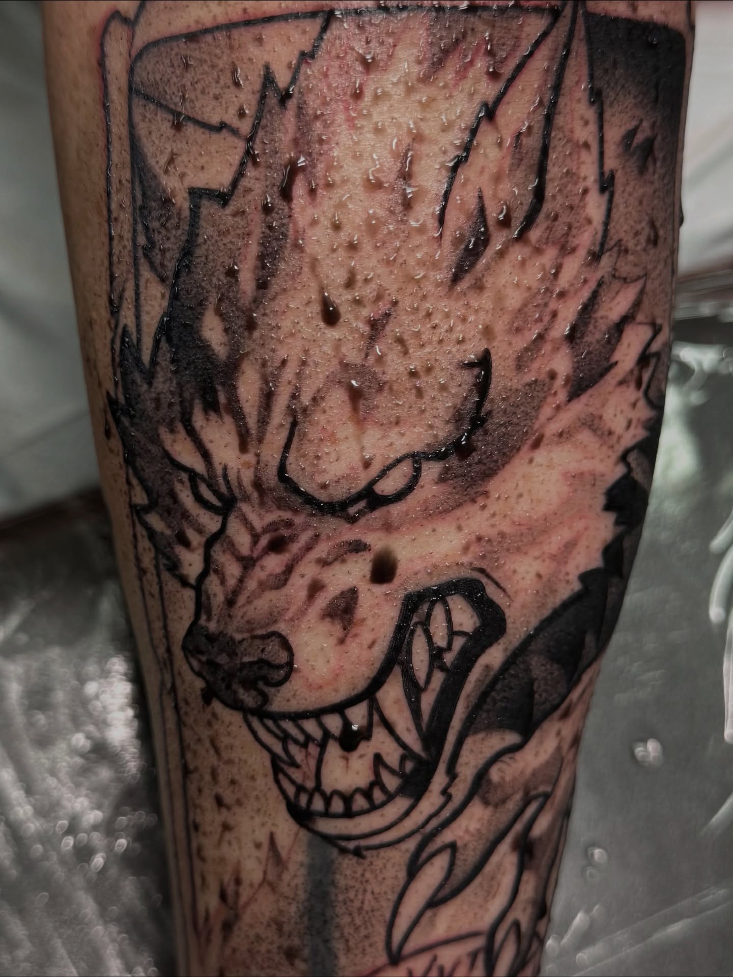 Tattoo by @_jaketattoos — black_and_grey, dark_realism