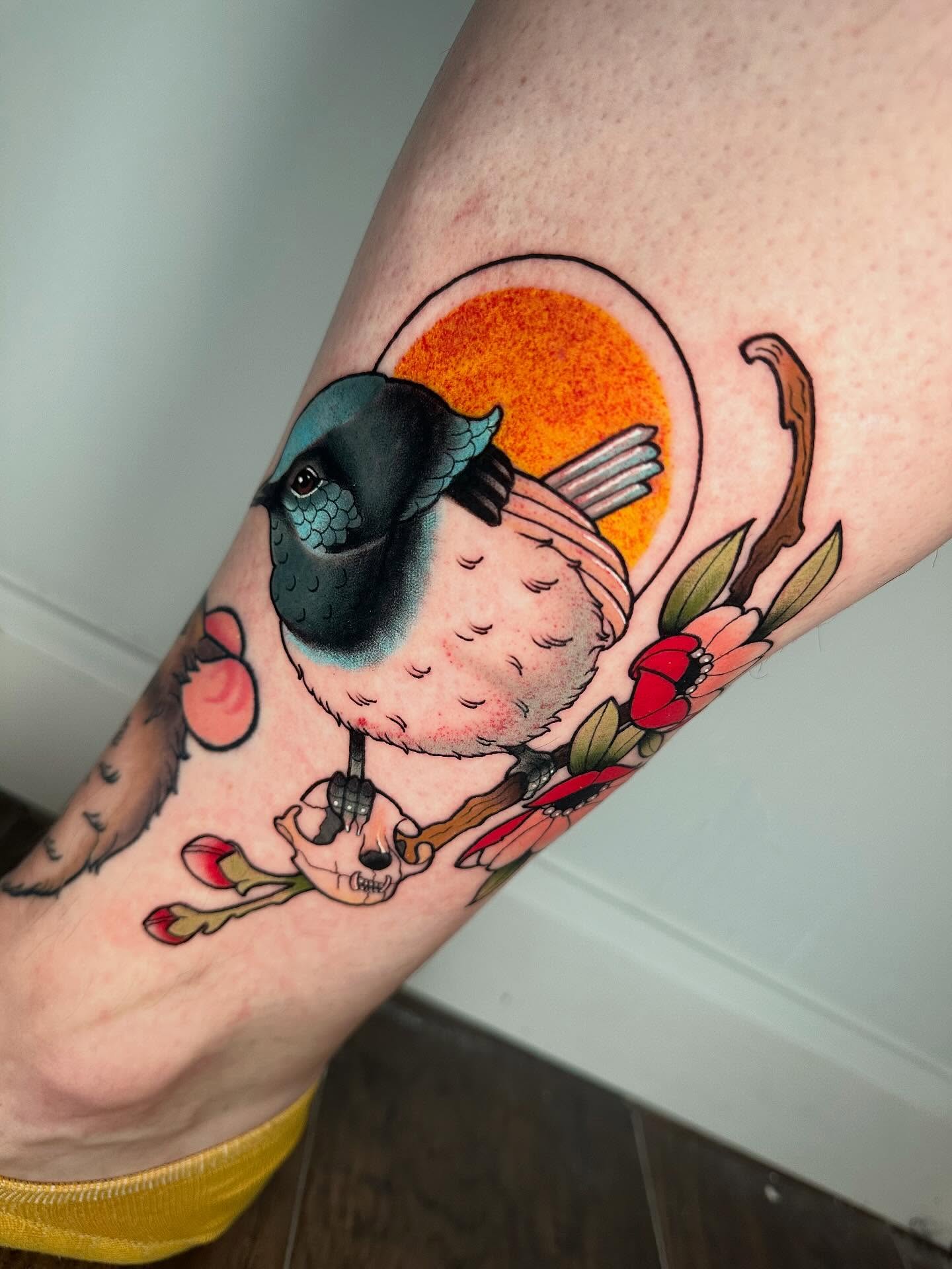 Tattoo by @lexiwtattoos — american_traditional, dotwork