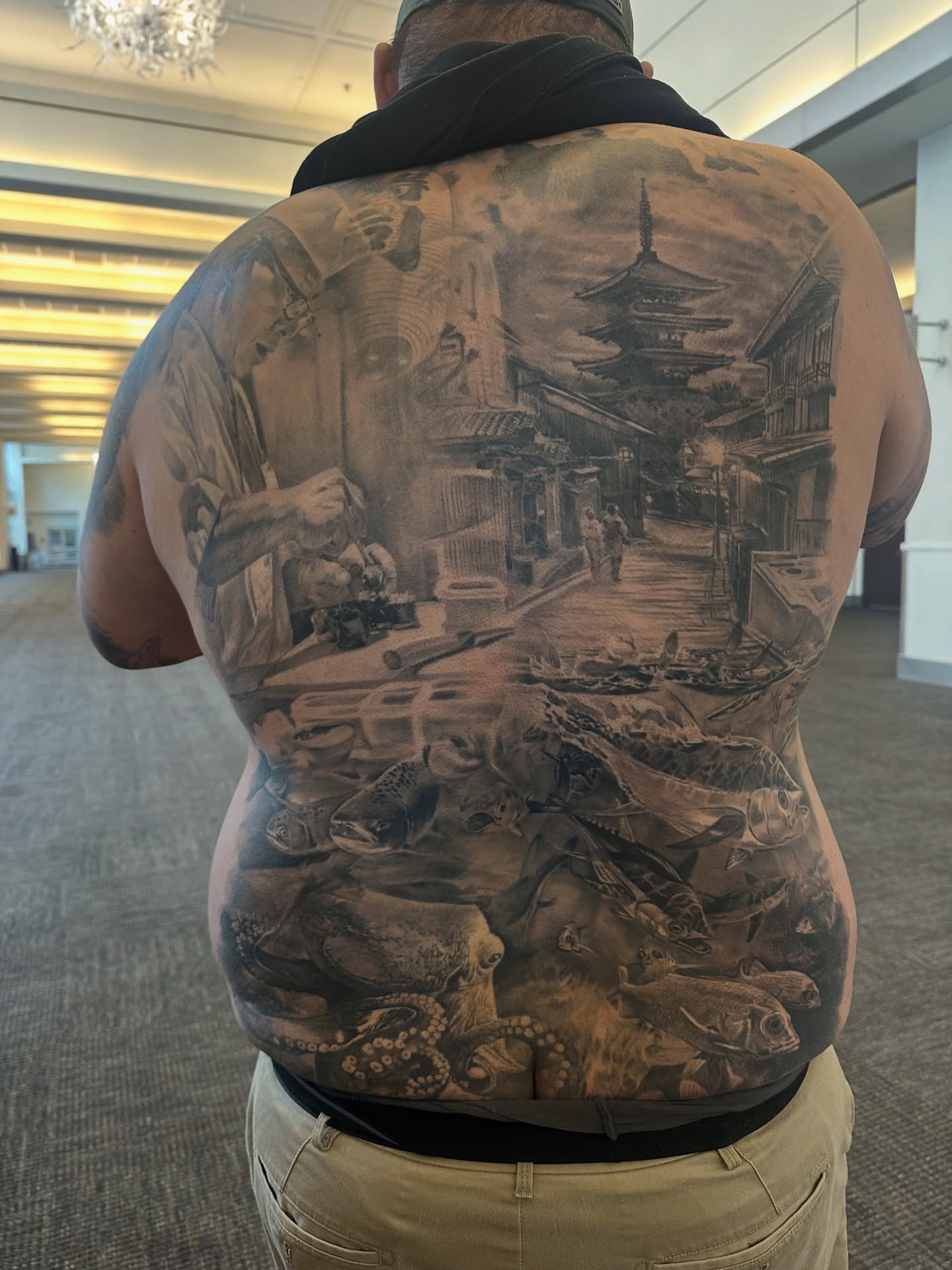Tattoo by @tat2one — black_and_grey, realism