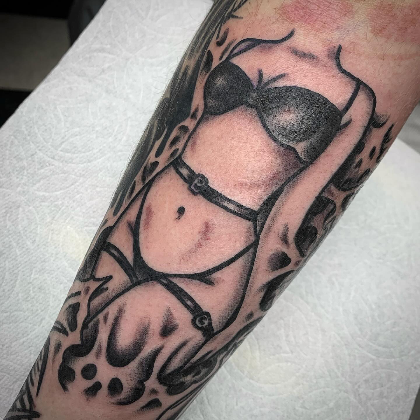 Tattoo by @wyattvandergeest — american_traditional, black_and_grey