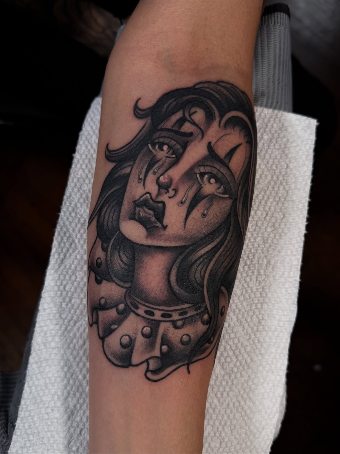 Tattoo by @thebrianpayne — black_and_grey