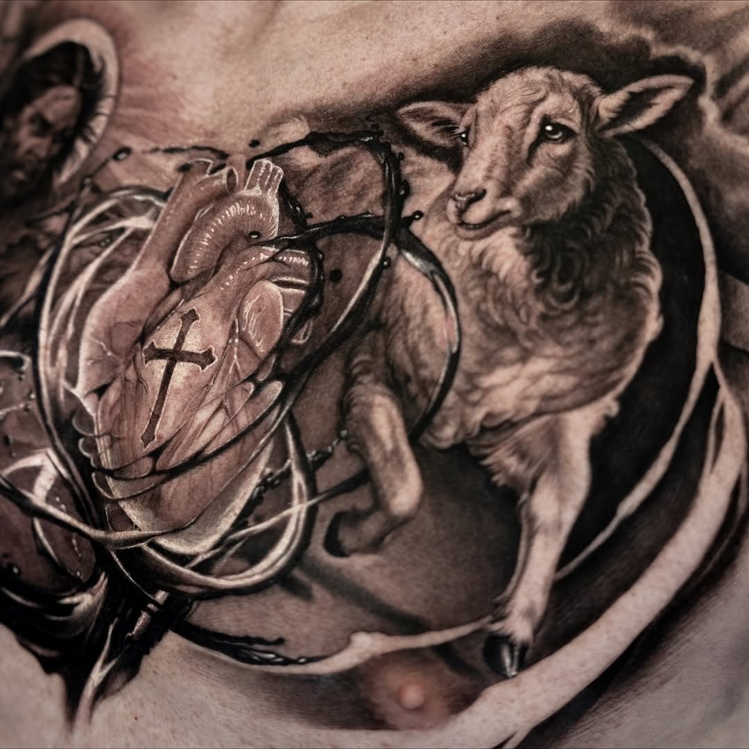 Tattoo by @catcastrotattoos — realism, black_and_grey