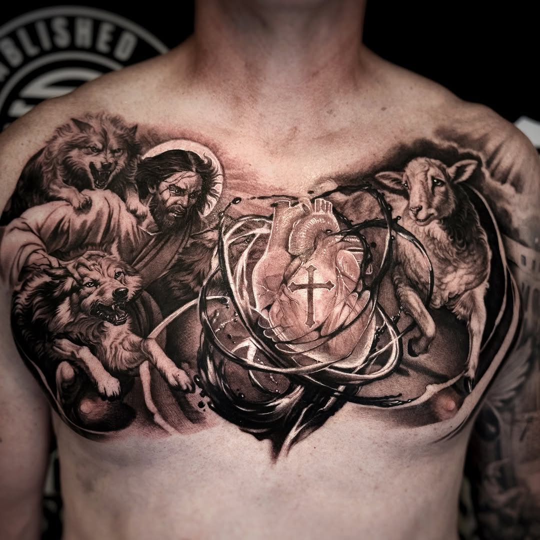 Tattoo by @catcastrotattoos — realism, black_and_grey