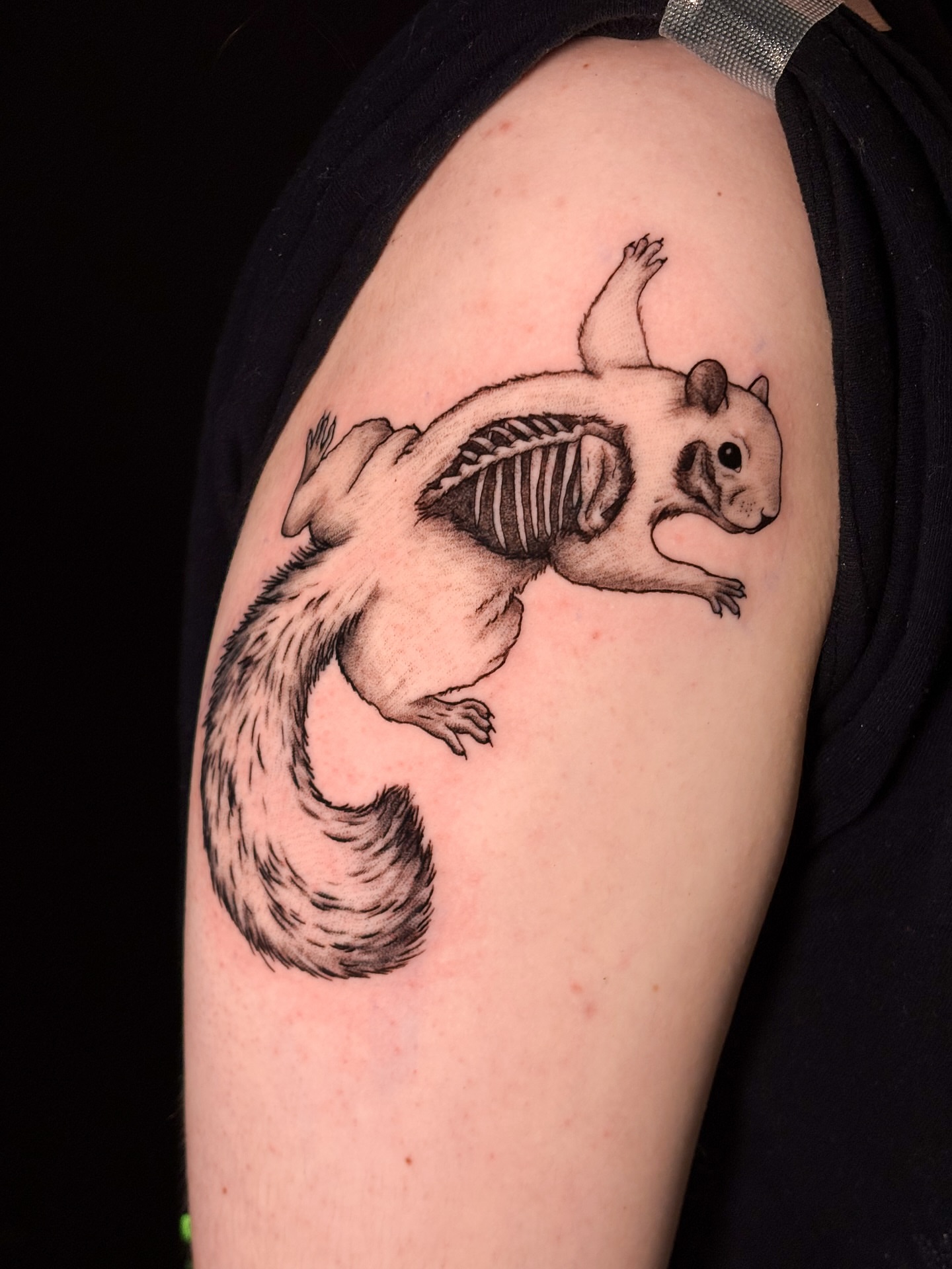 Tattoo by @songsparrowink — black_and_grey