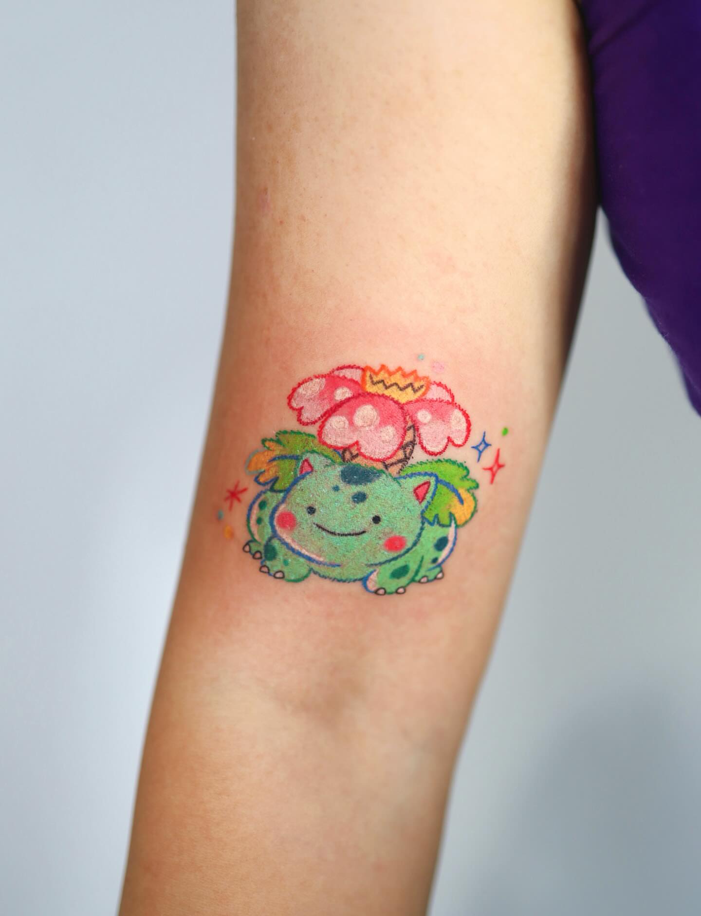 Tattoo by @kettle_tats โ watercolor