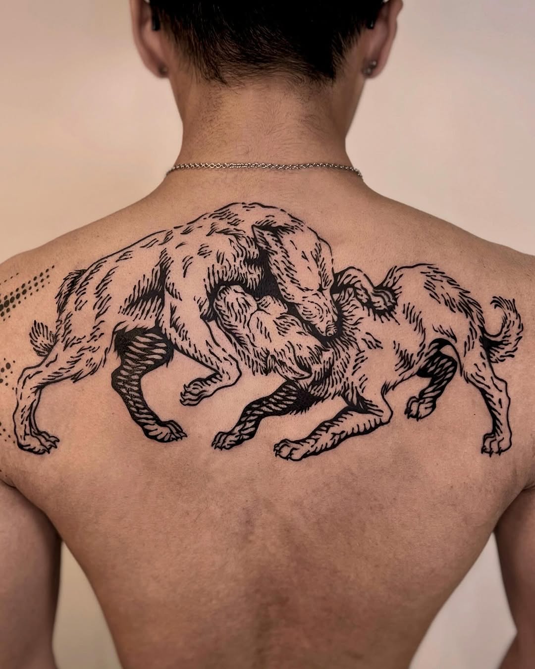 Tattoo by @wonny_wood — blackwork, illustrative