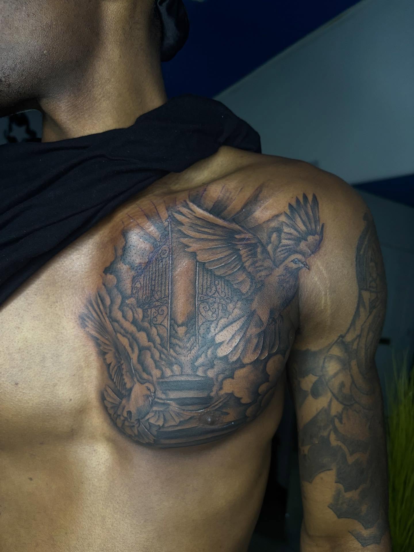 Tattoo by @shyluhv — american_traditional, black_and_grey