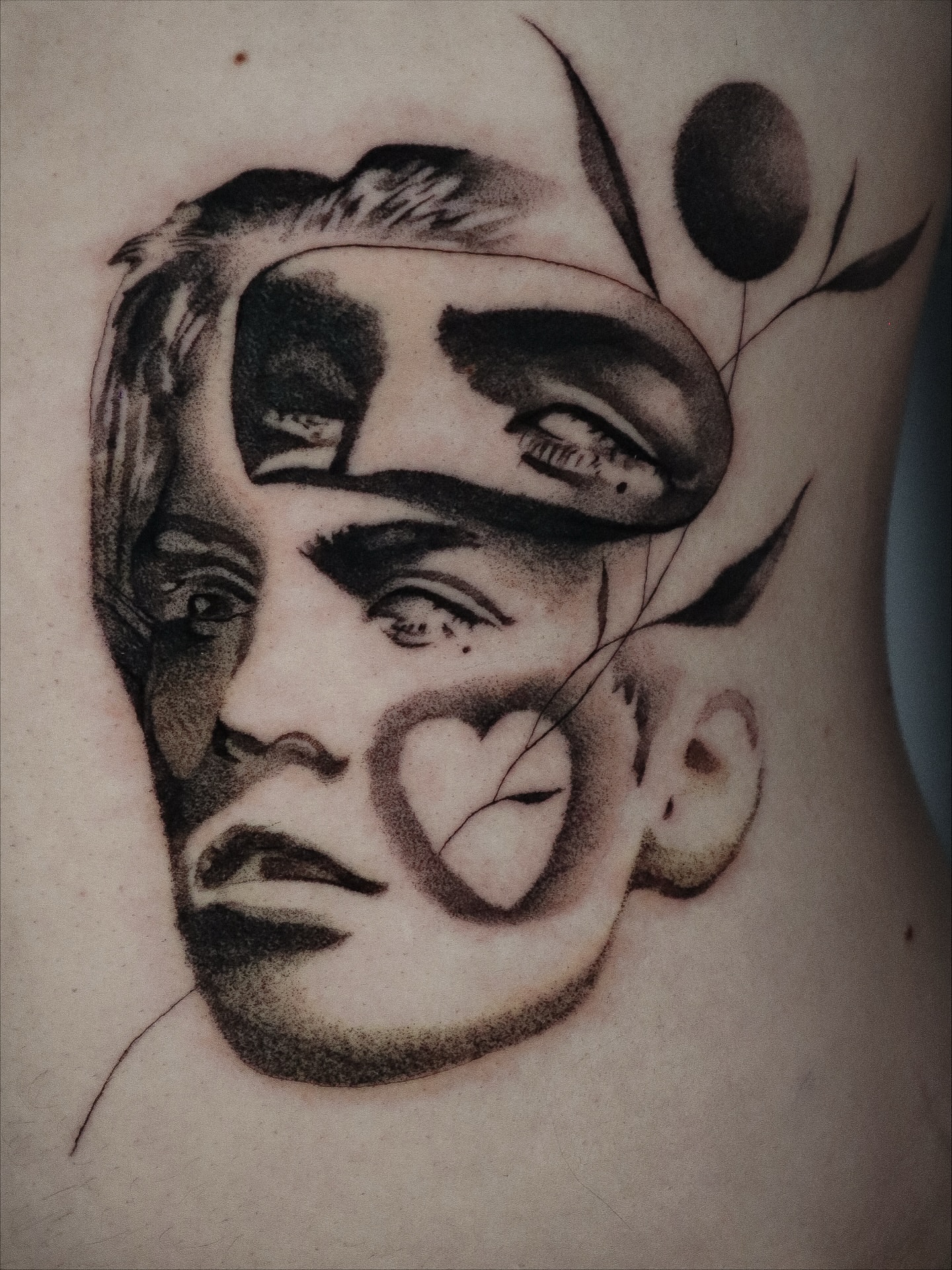 Portrait realism tattoo on the chest by 𝕮𝖔𝖓𝖓𝖔𝖗 ☾  ~ TATTOO ARTIST