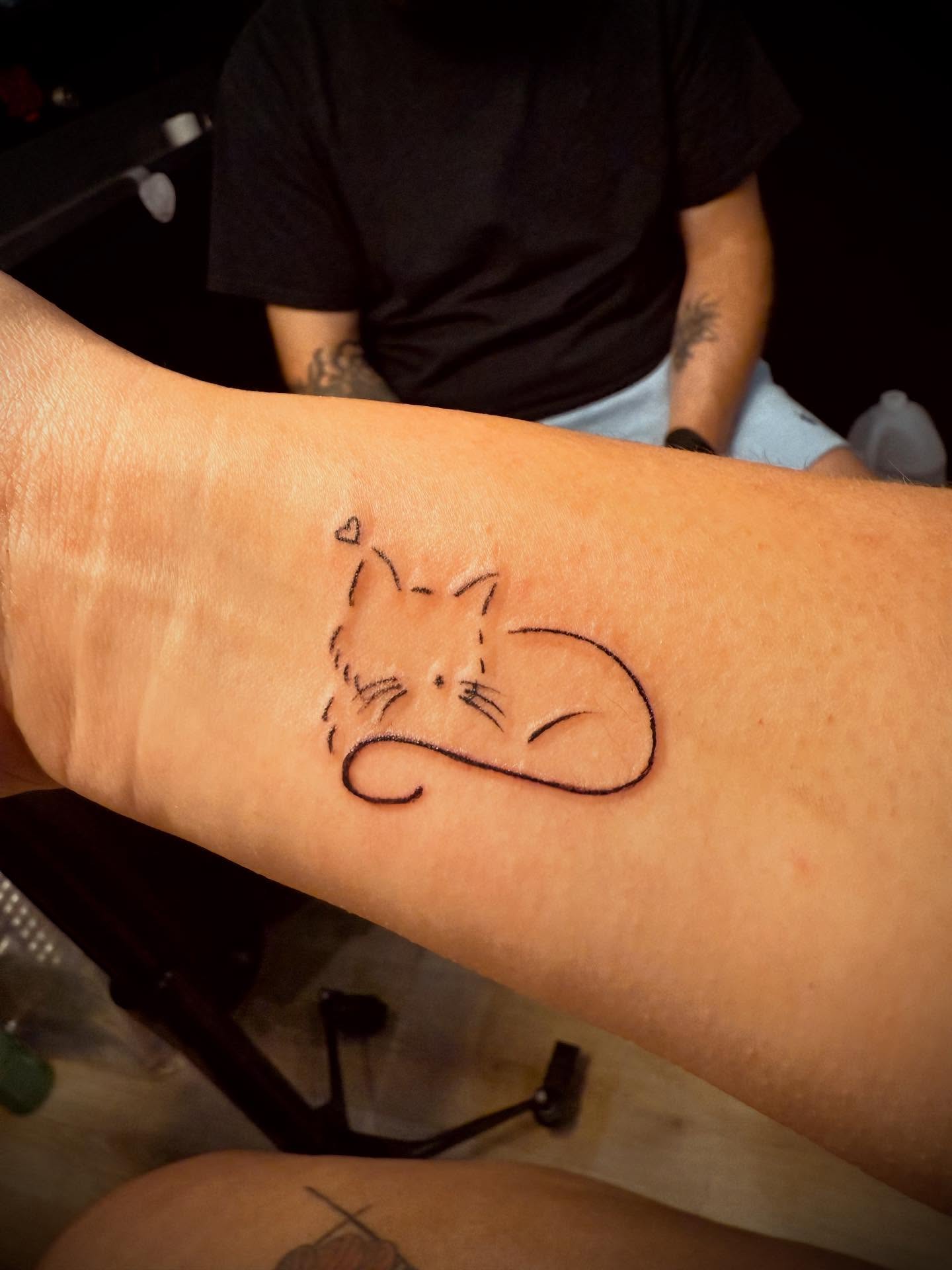 Tattoo by @pandamonium_tattoos — minimalist