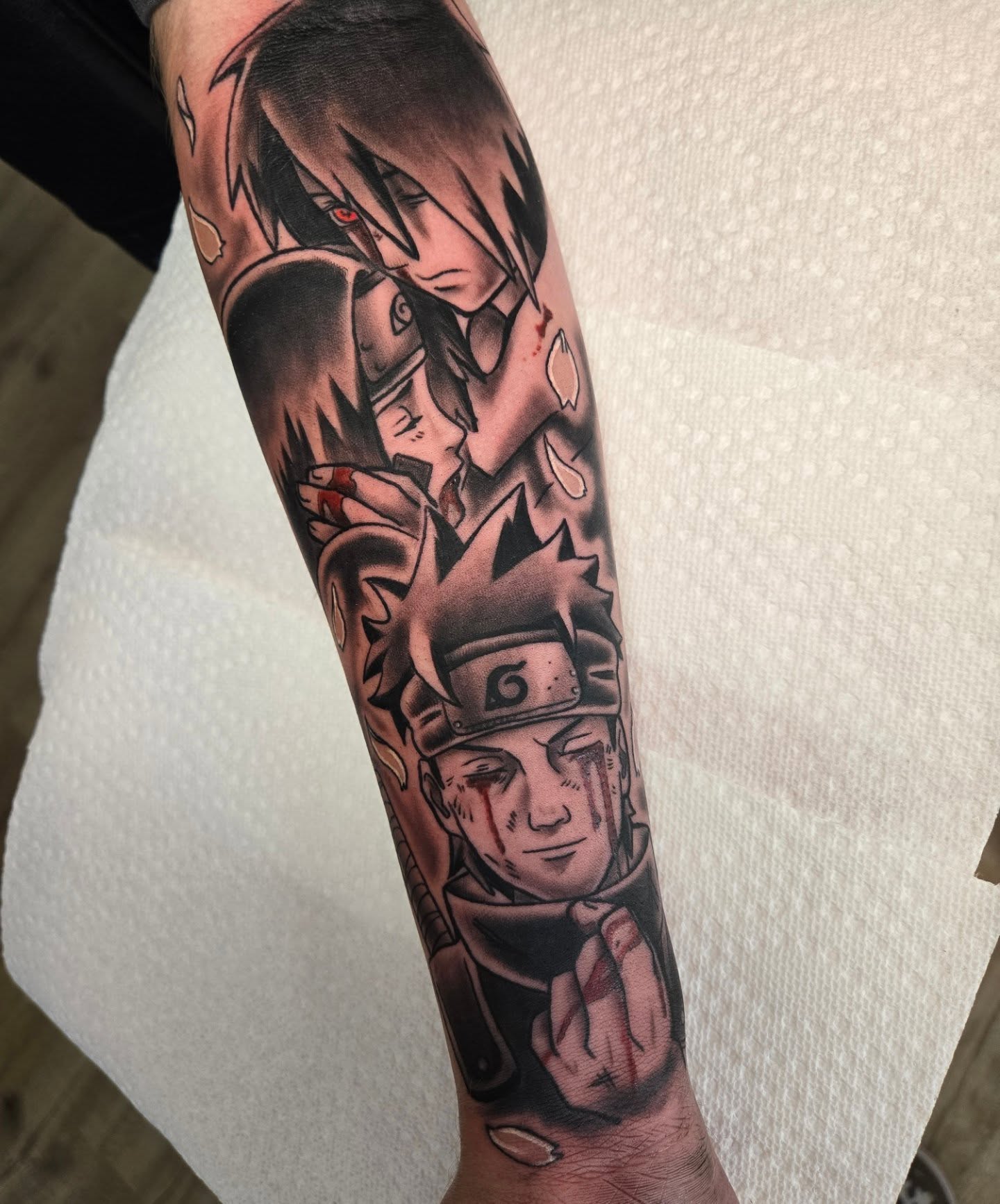 Tattoo by @destiny_paints — anime