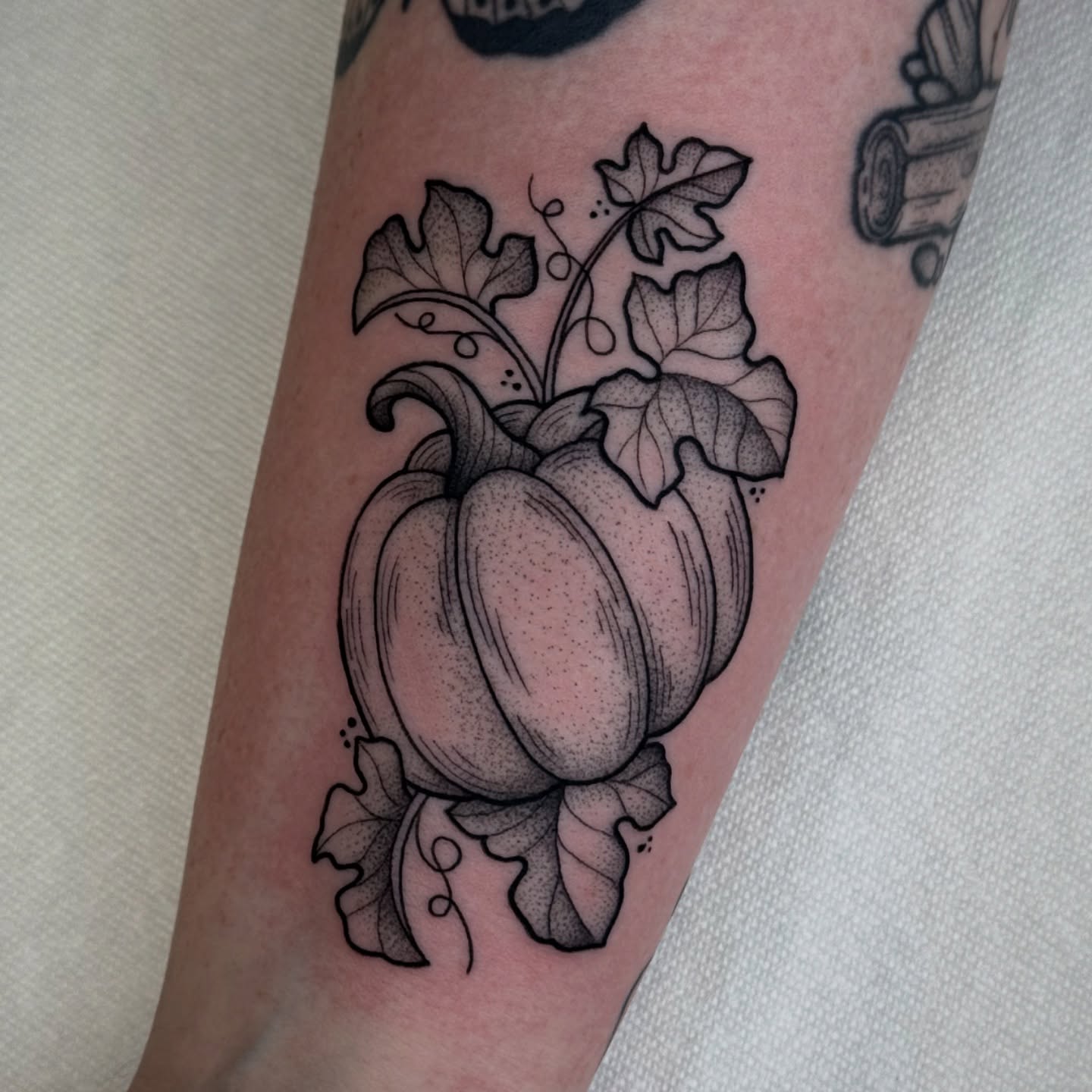 Tattoo by @clem.needlemark — dotwork