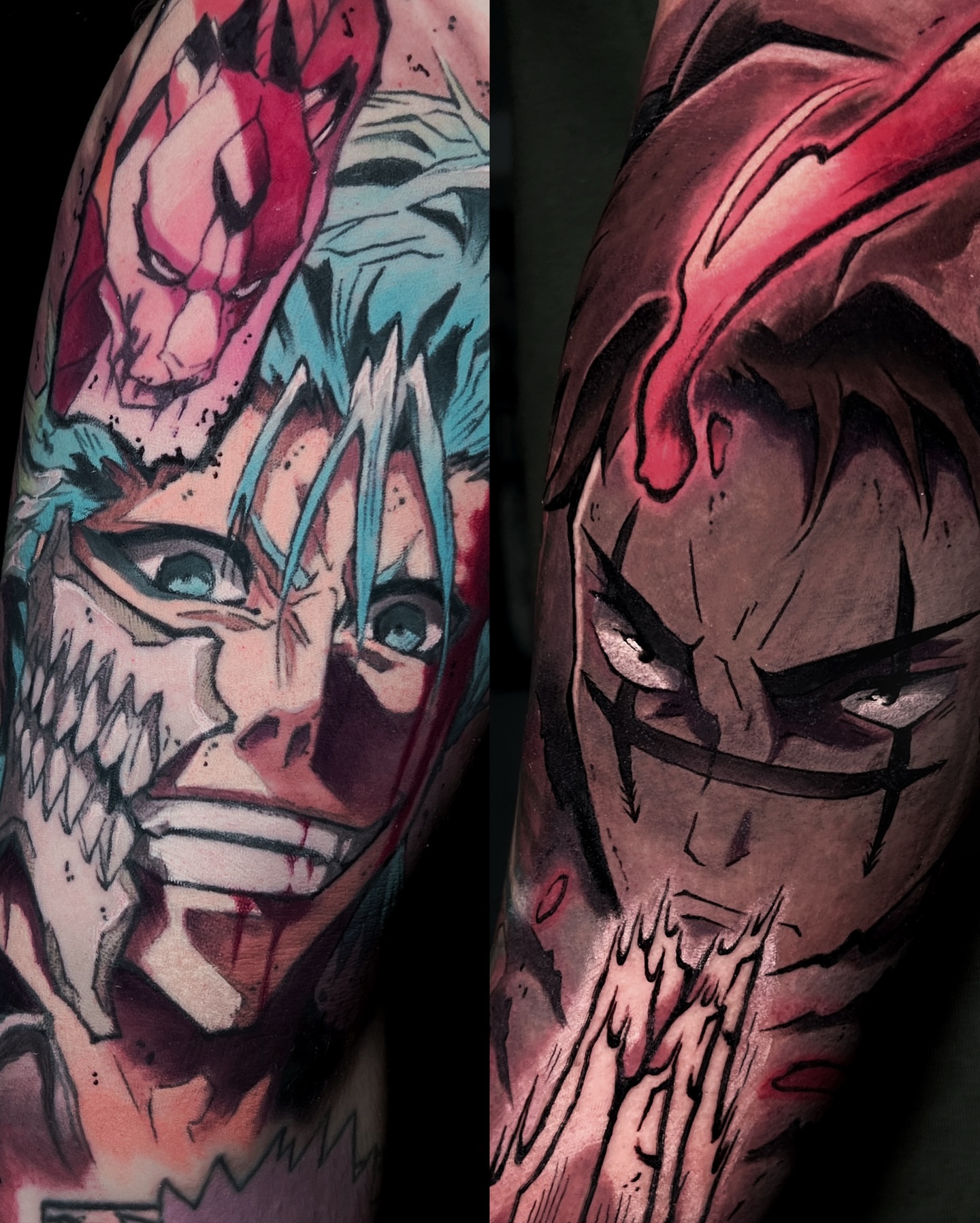 Anime character anime tattoo on the forearm by Anime