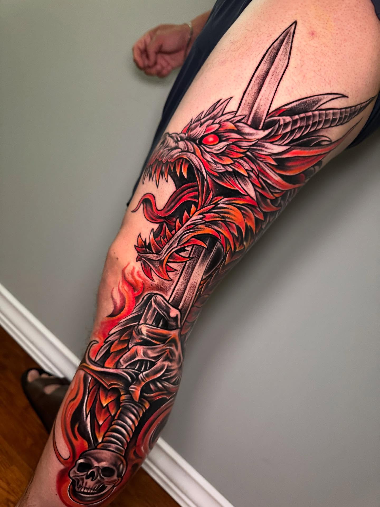 Tattoo by @suicidaink.tattoo โ american_traditional, dark_realism