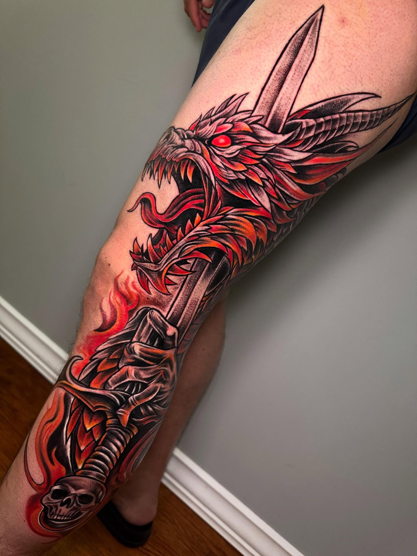 Tattoo by @suicidaink.tattoo โ american_traditional, dark_realism