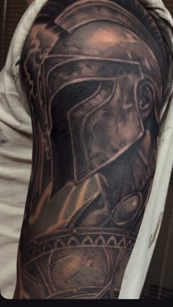 Tattoo by @salazar_ink — realism, black_and_grey
