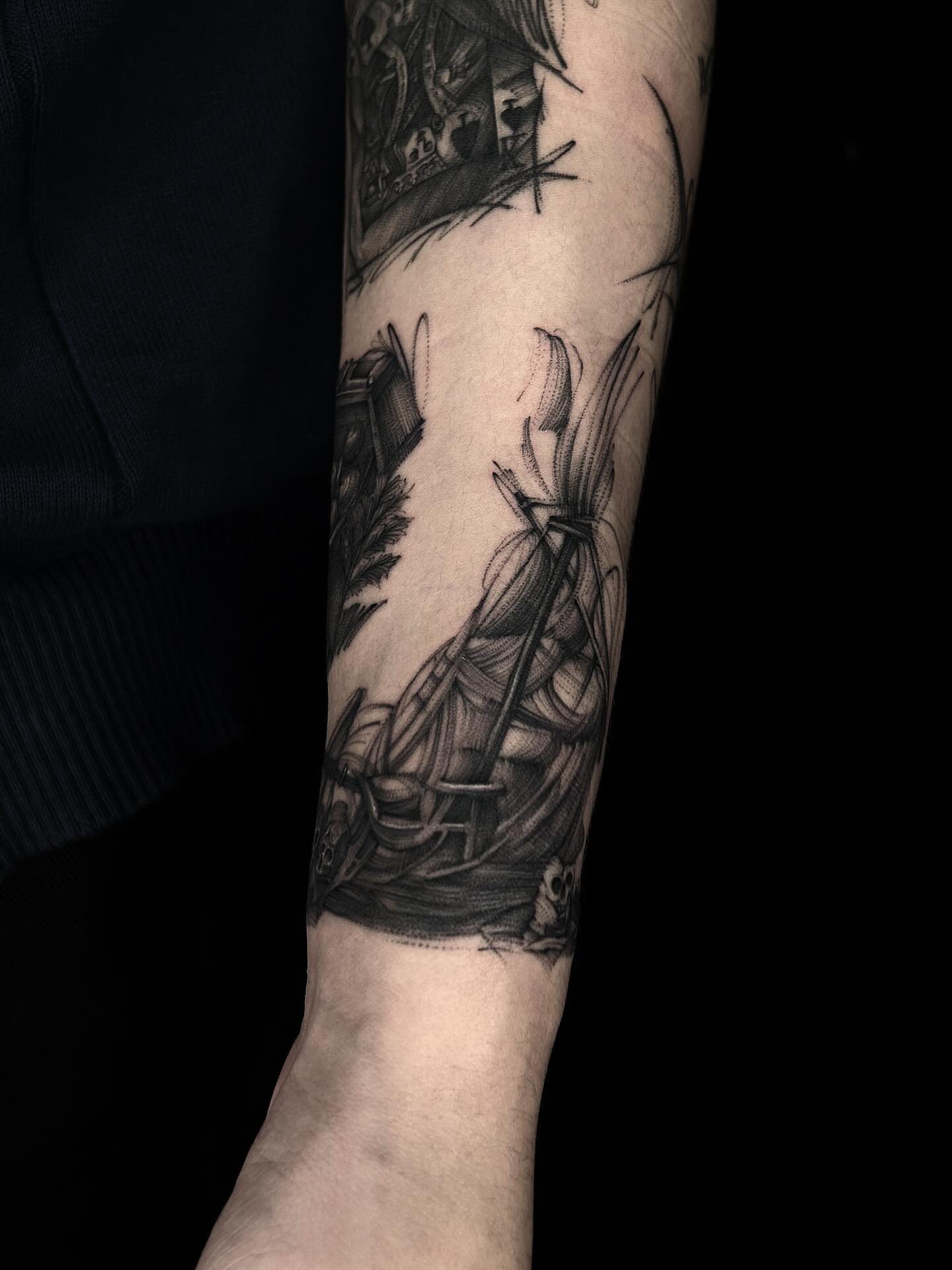 Tattoo by @tamilia_howall — black_and_grey