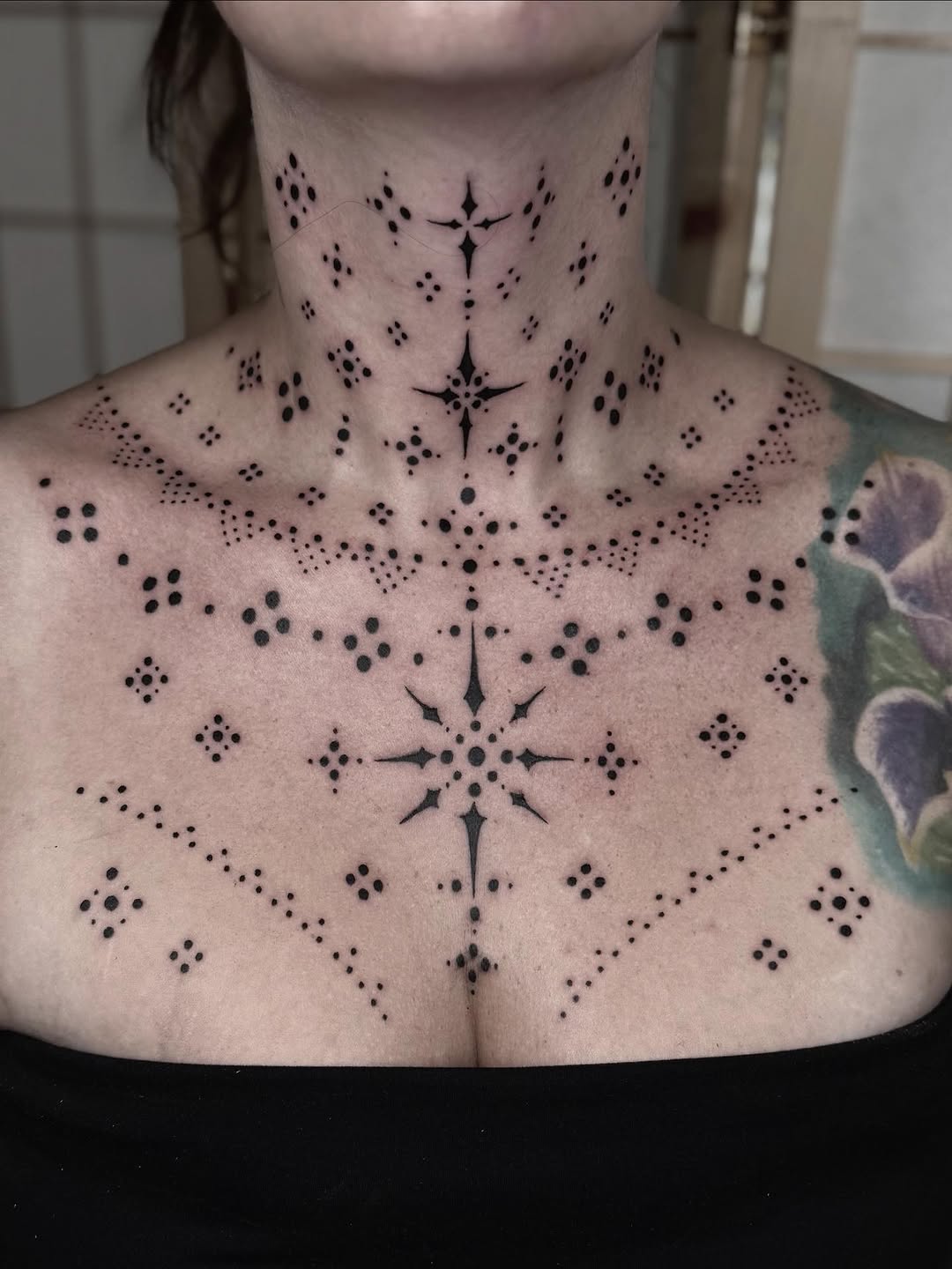 Tattoo by @anniebone_tattoo — dotwork, geometric