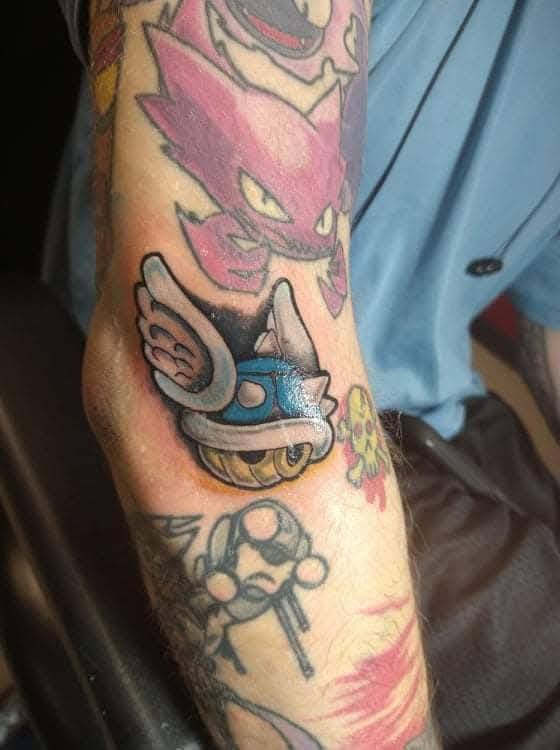 Tattoo by @creepybeazily — new_school, anime