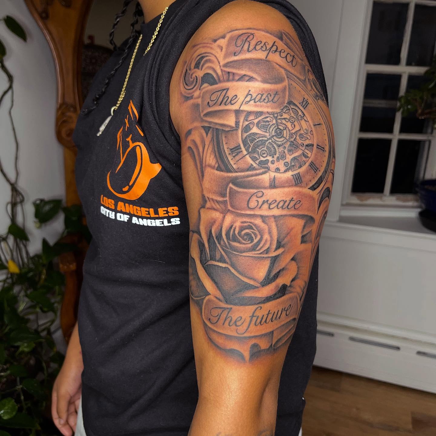 Tattoo by @blaynetat2 — black_and_grey, realism