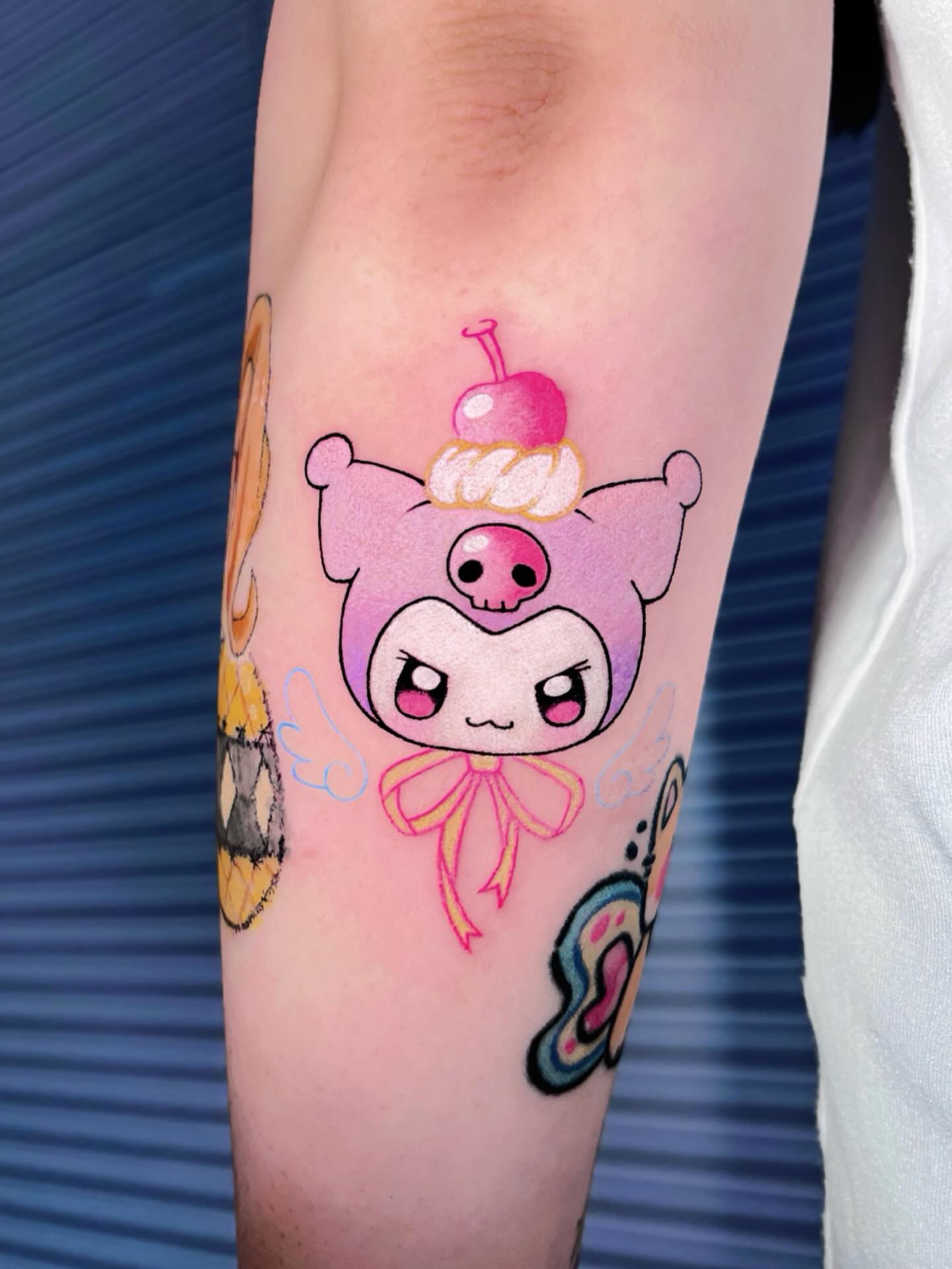 Tattoo by @kill.sweetie — watercolor, anime
