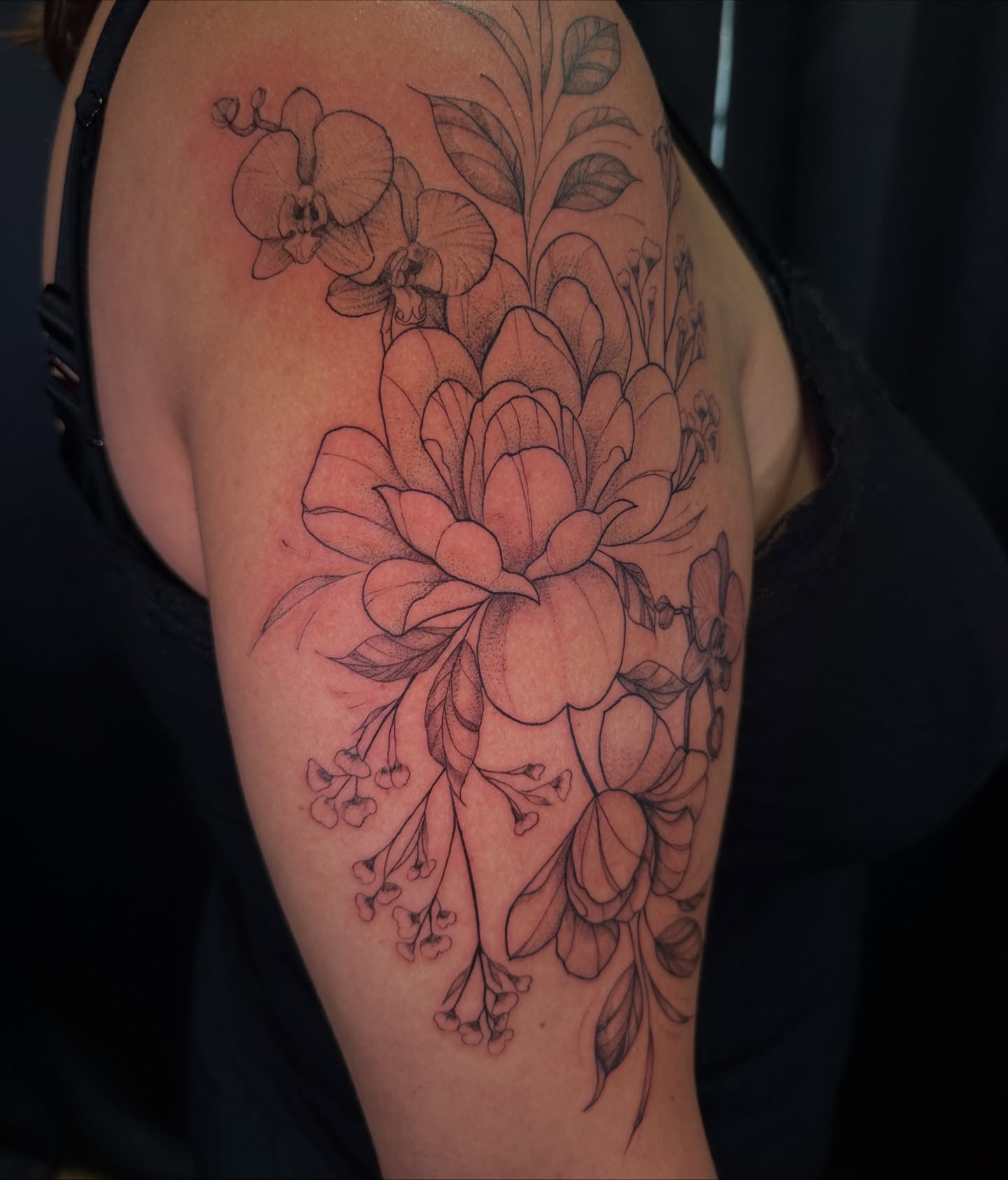 Tattoo by @huestatts — black_and_grey