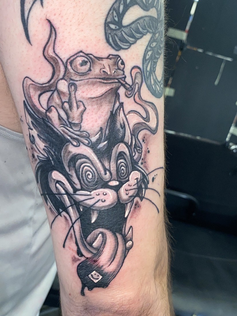 Tattoo by @puppet_ink_bx — american_traditional, black_and_grey