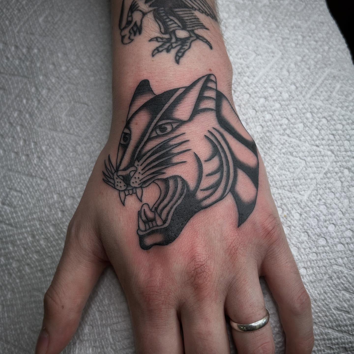 Tattoo by @moosetattooer β black_and_grey