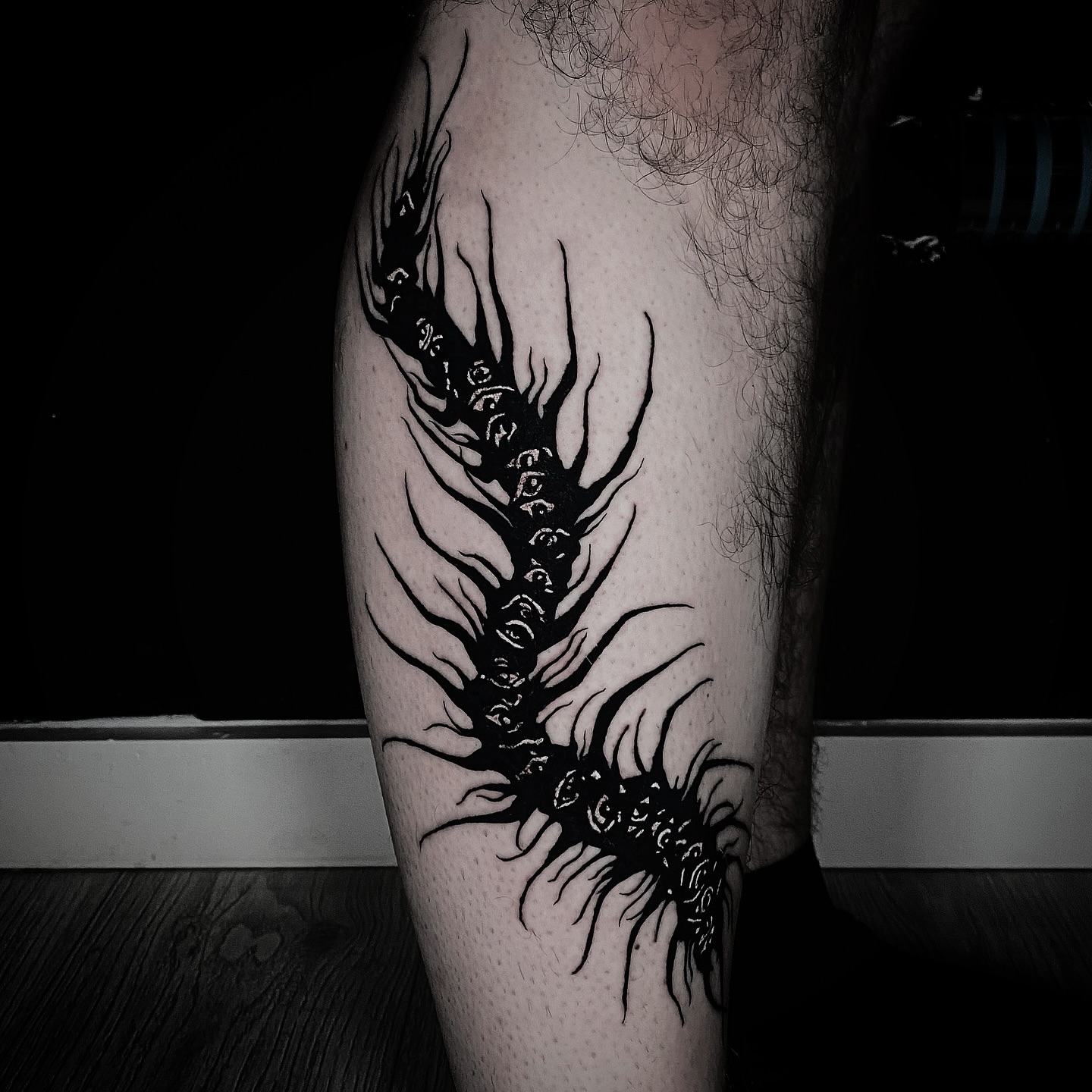 Tattoo by @blackworkbenz — black_and_grey