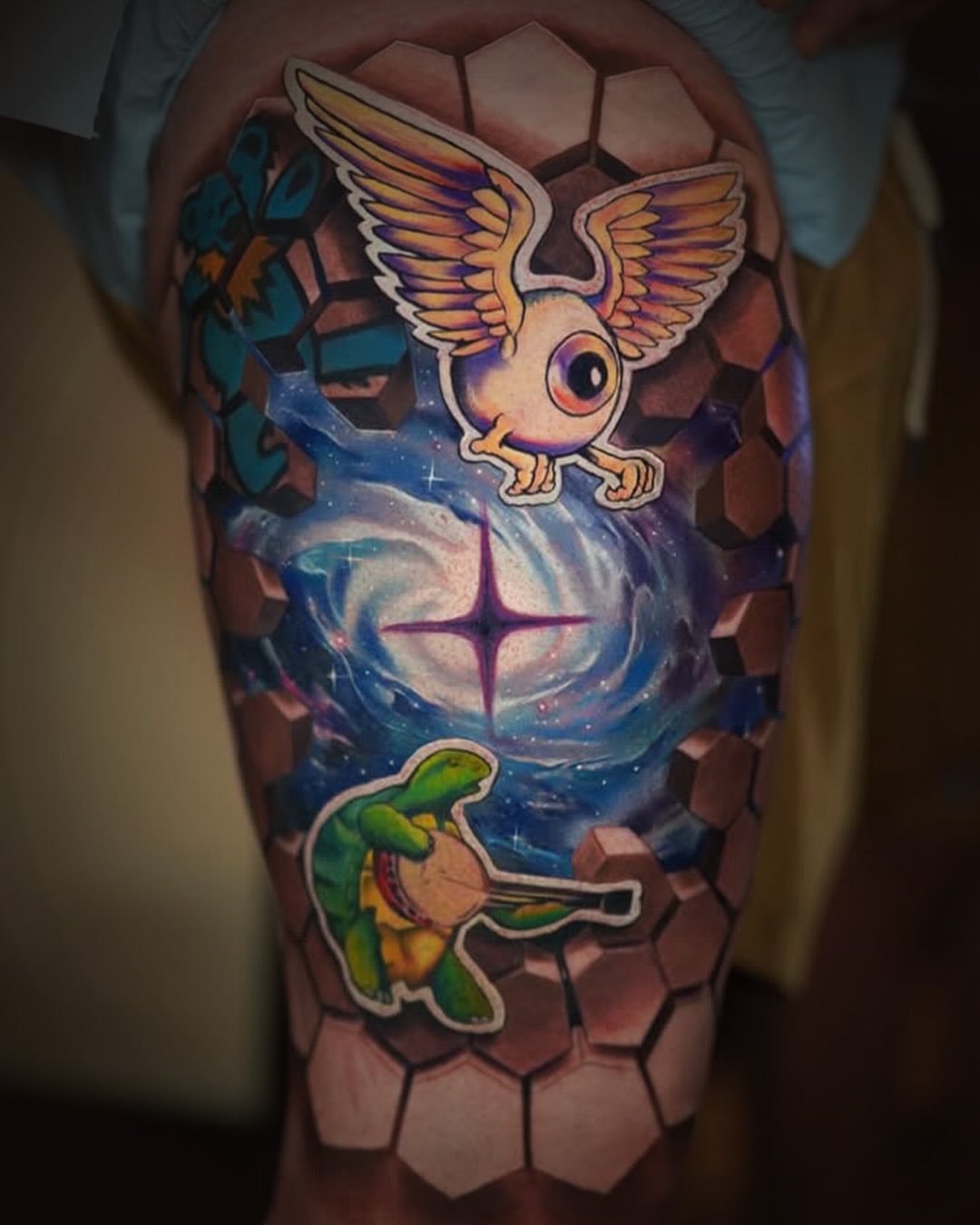 Tattoo by @jesse_rix — geometric, illustrative