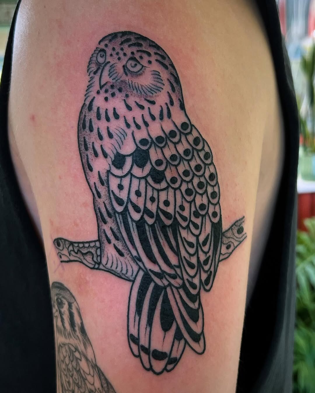 Tattoo by @eekpdx — black_and_grey, dotwork