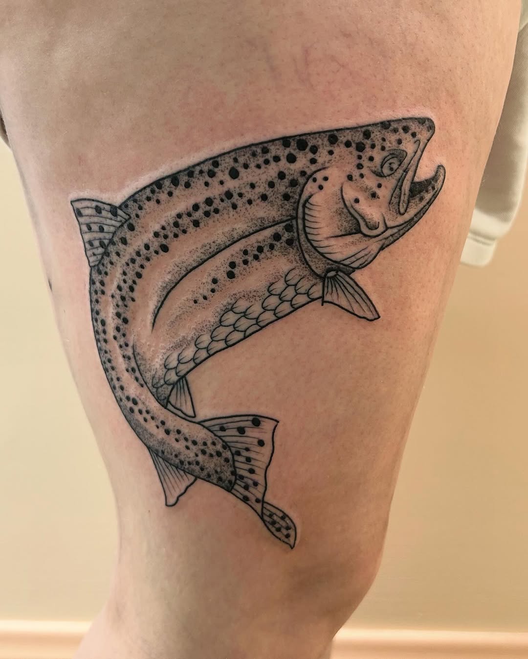 Tattoo by @eekpdx — dotwork, black_and_grey