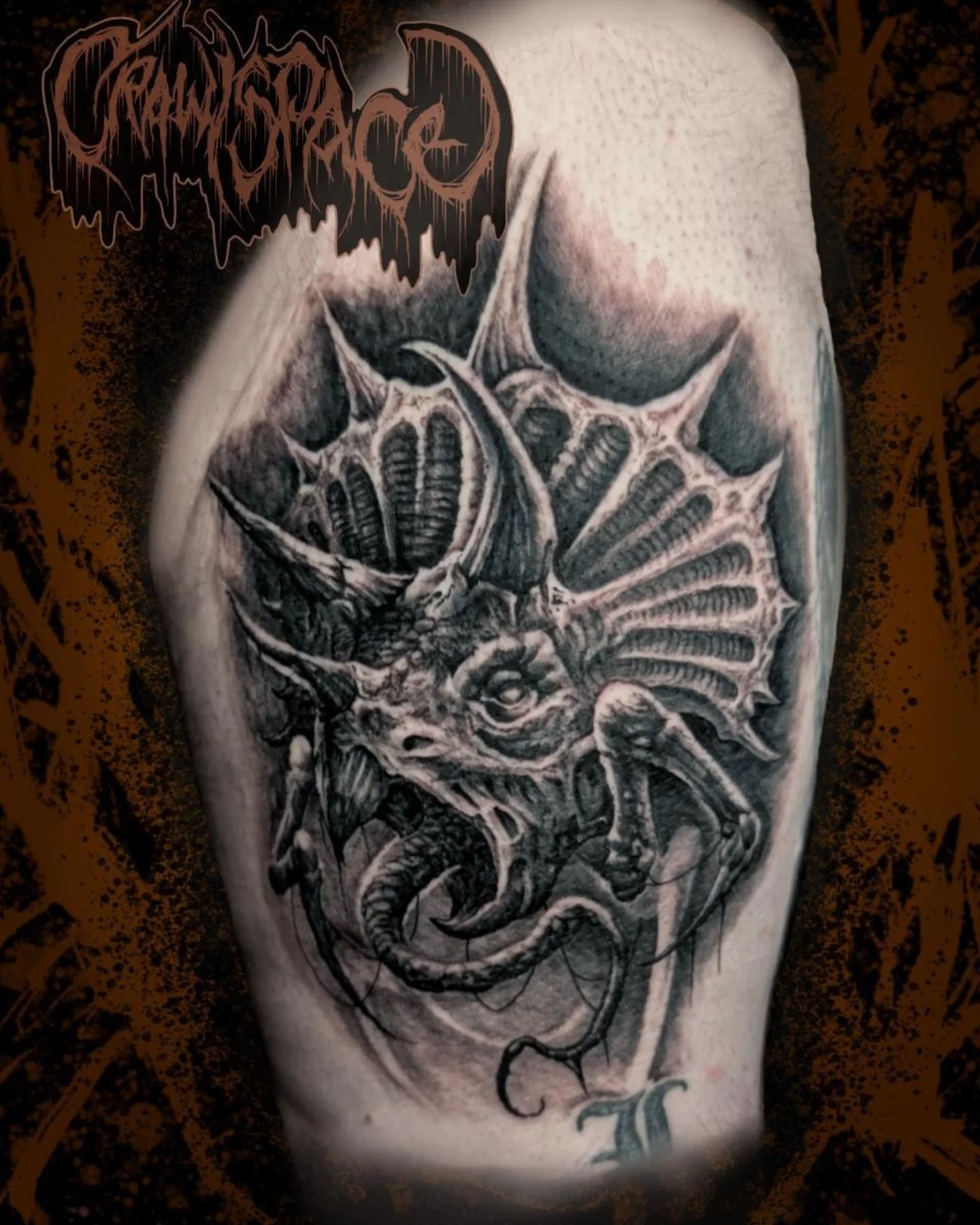 Tattoo by @crawlspace_tattoo — dark_realism